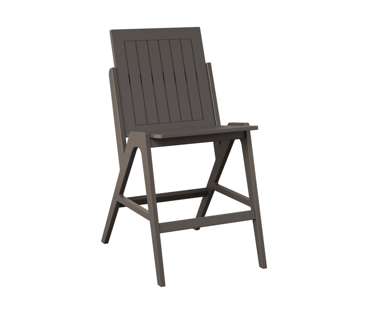Berlin Gardens Kinsley Bar Side Chair in Graphite