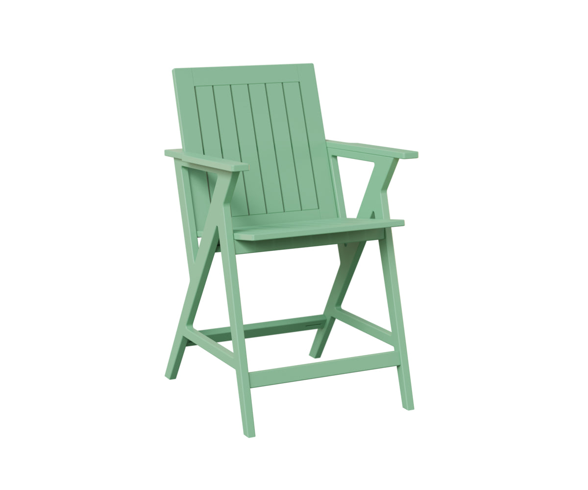 Berlin Gardens Kinsley Counter Arm Chair in Mint