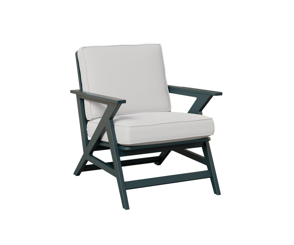 Berlin Gardens Kinsley Lounge Chair in Berry