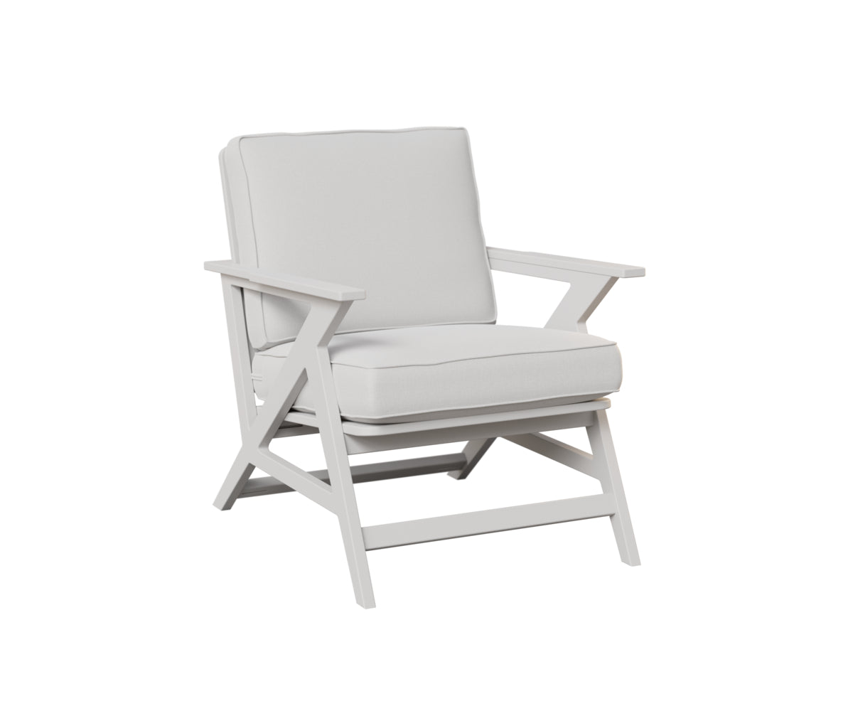 Berlin Gardens Kinsley Lounge Chair in White