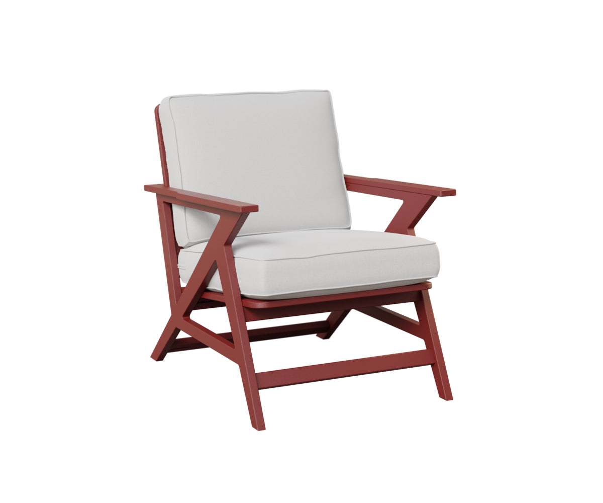 Berlin Gardens Kinsley Lounge Chair in Red