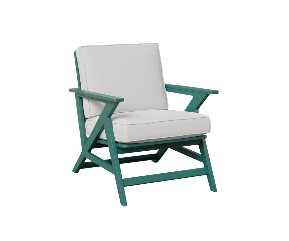 Berlin Gardens Kinsley Lounge Chair in Teal