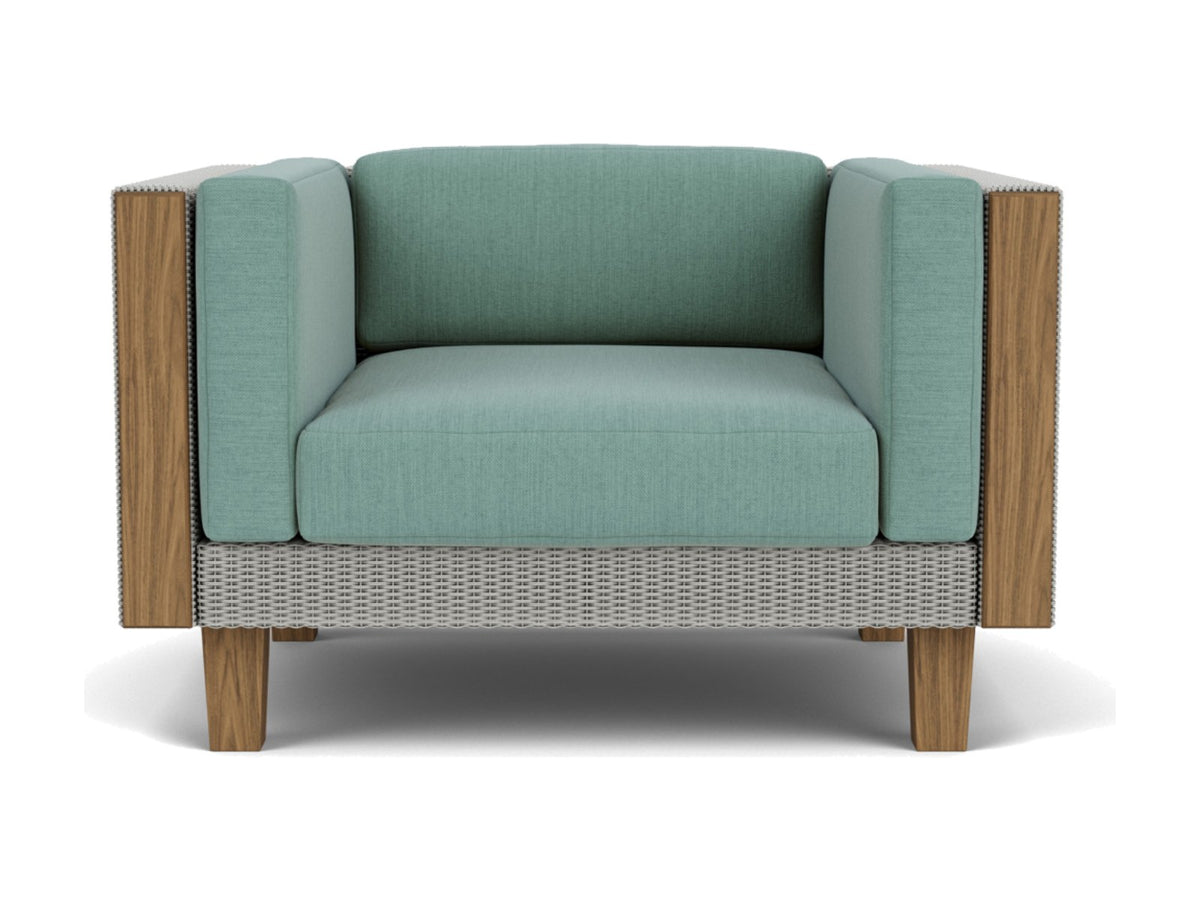 Lloyd Flanders Catalina Lounge Chair Platinum Frame Loveboat Mint