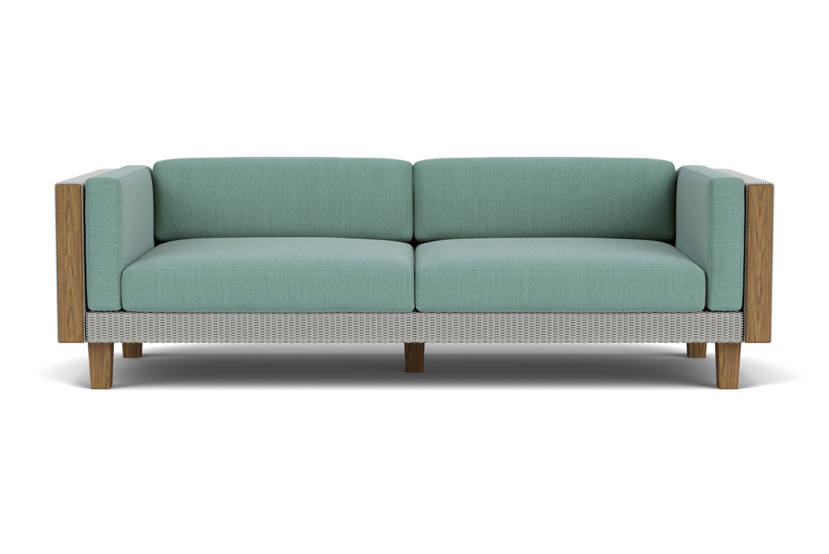 Lloyd Flanders Catalina Sofa in Platinum frame with Loveboat Mint fabric