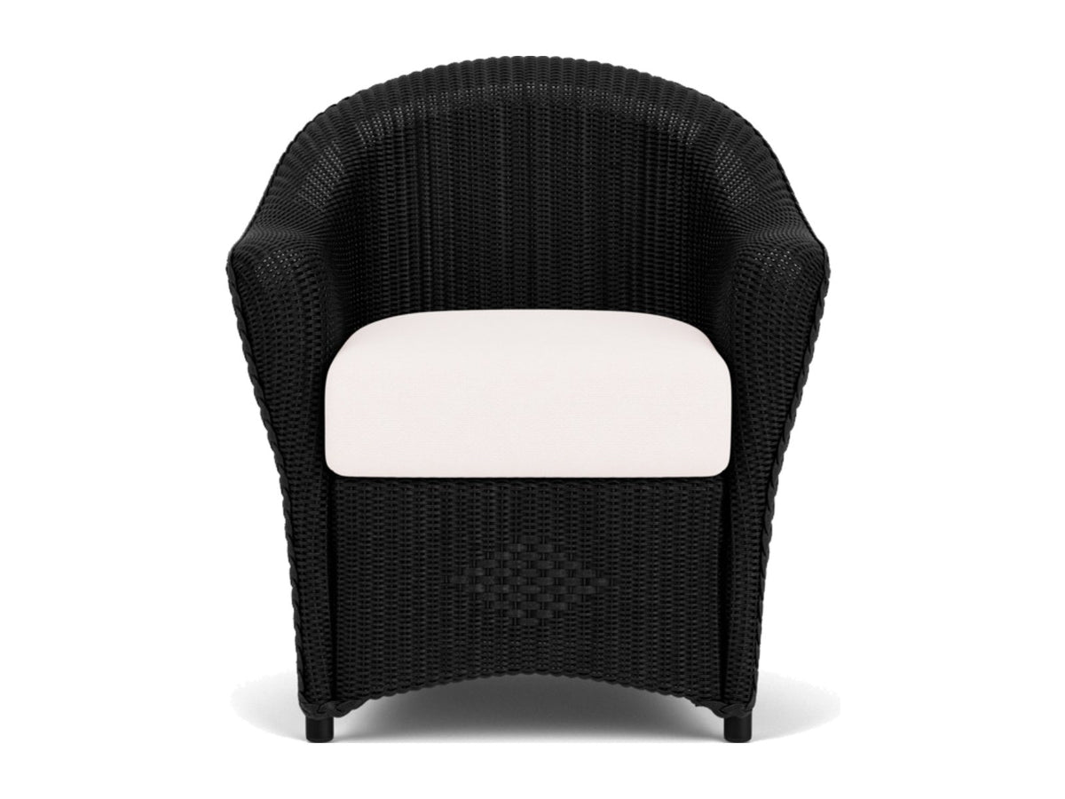 Lloyd Flanders Reflections Dining Armchair Ebony Frame Falcon White