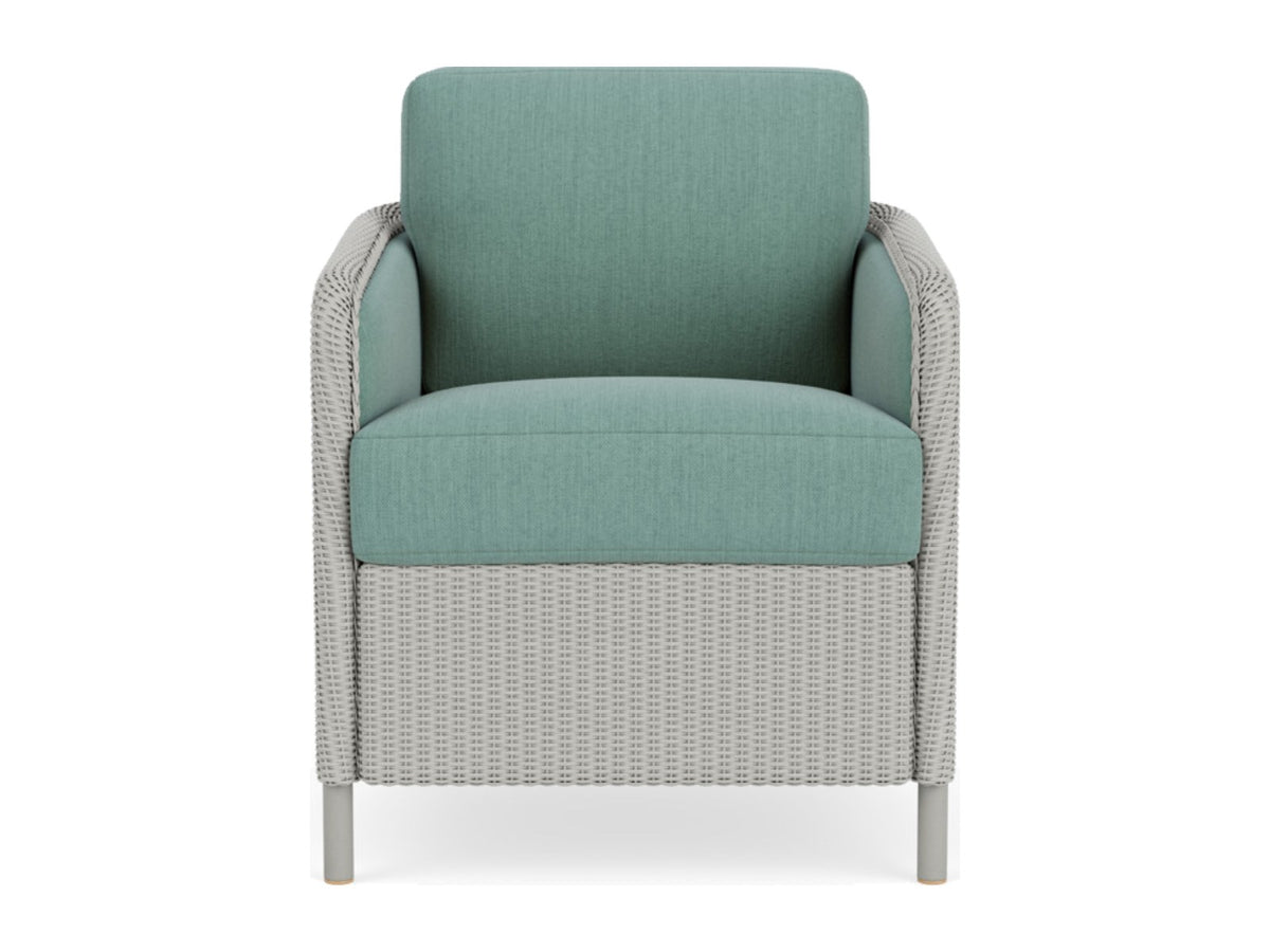 Lloyd Flanders Visions Dining Armchair Platinum Frame Loveboat Mint