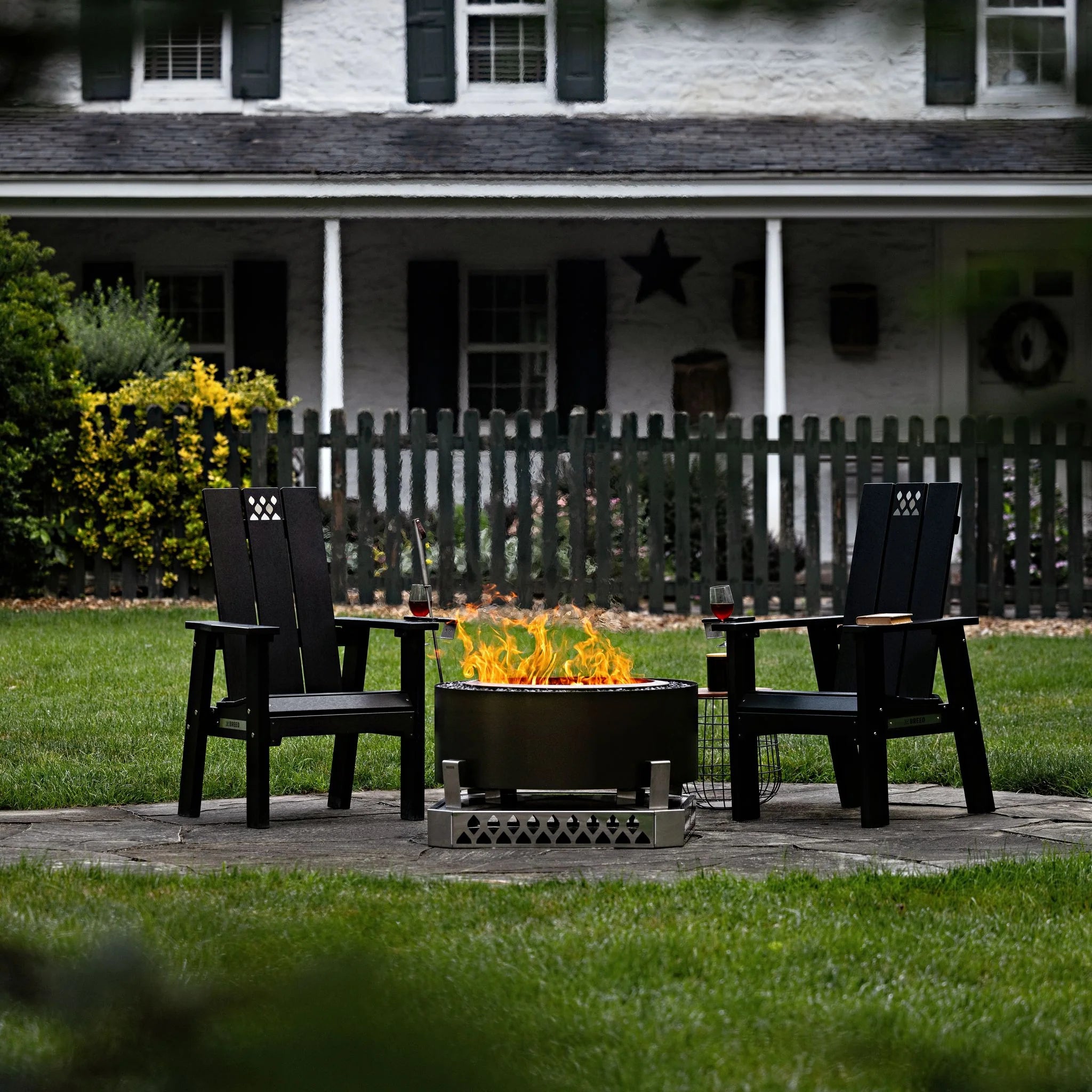 Breeo Luxeve Smokeless Fire Pit w/ Lid & Glass