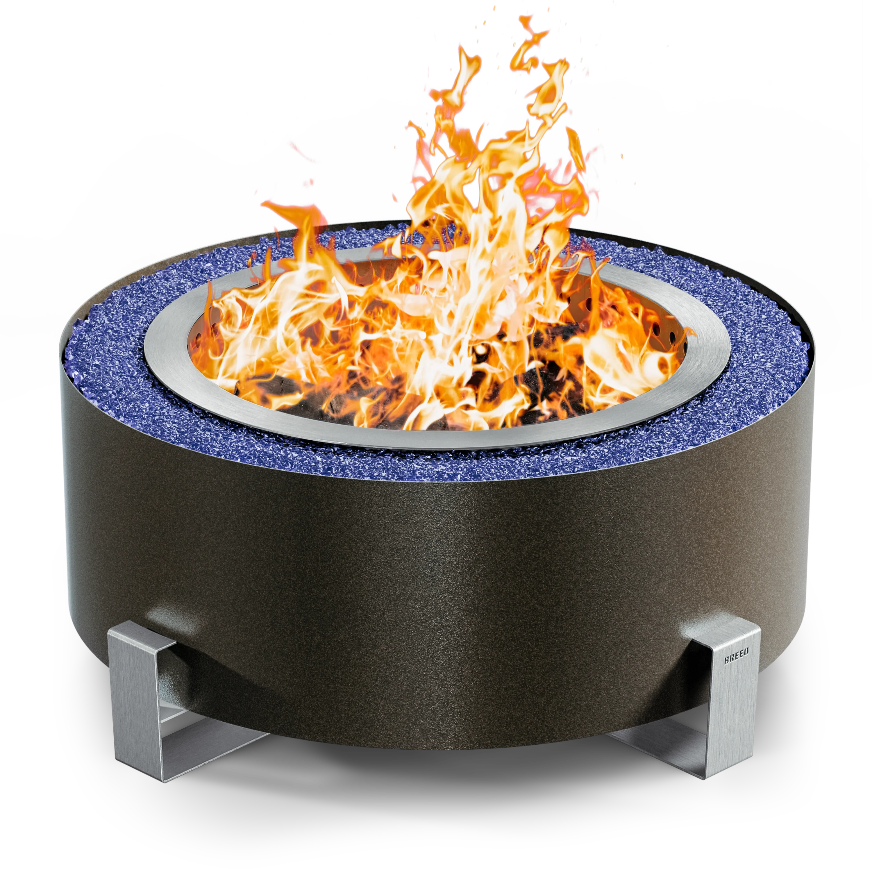 Breeo Luxeve Smokeless Fire Pit w/ Lid & Glass