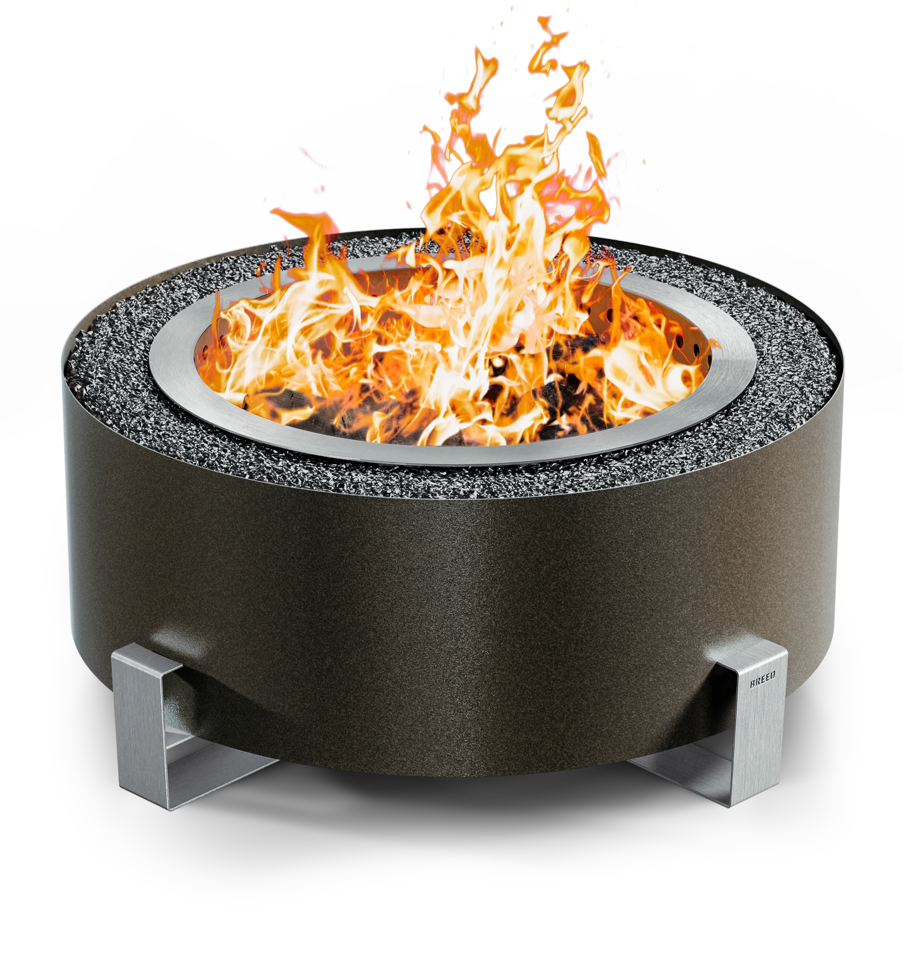 Breeo Luxeve Smokeless Fire Pit w/ Lid & Glass