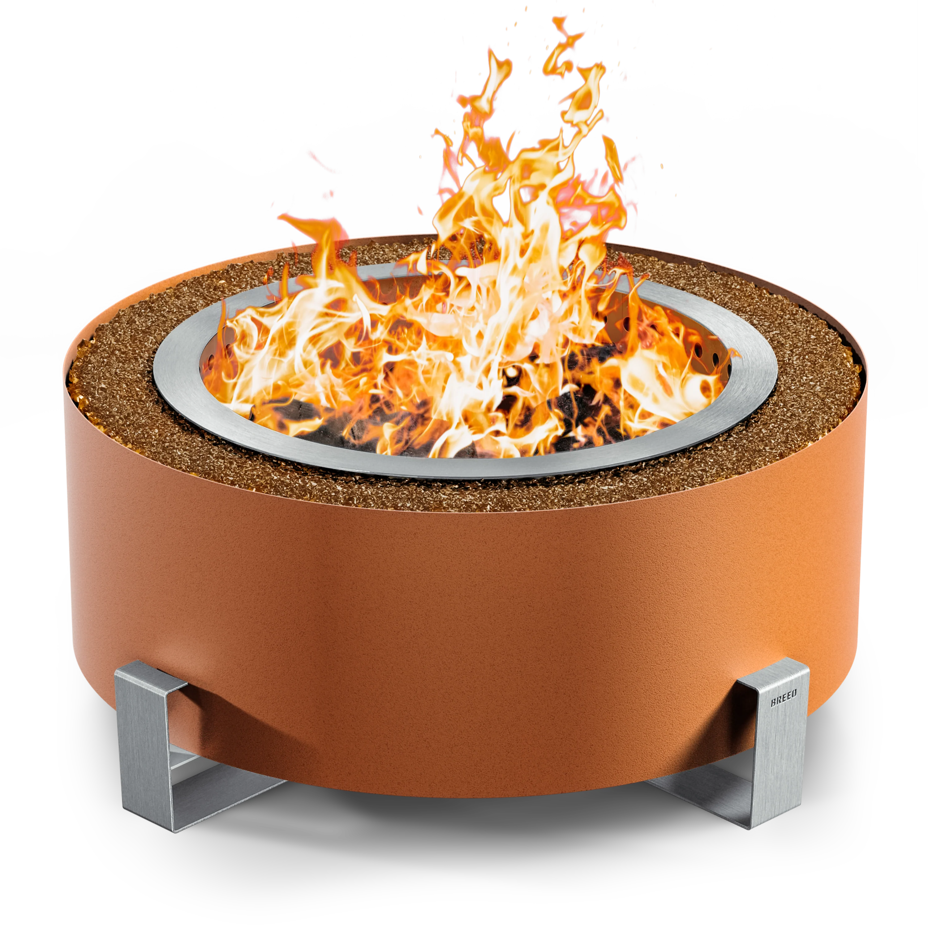 Breeo Luxeve Smokeless Fire Pit w/ Lid & Glass