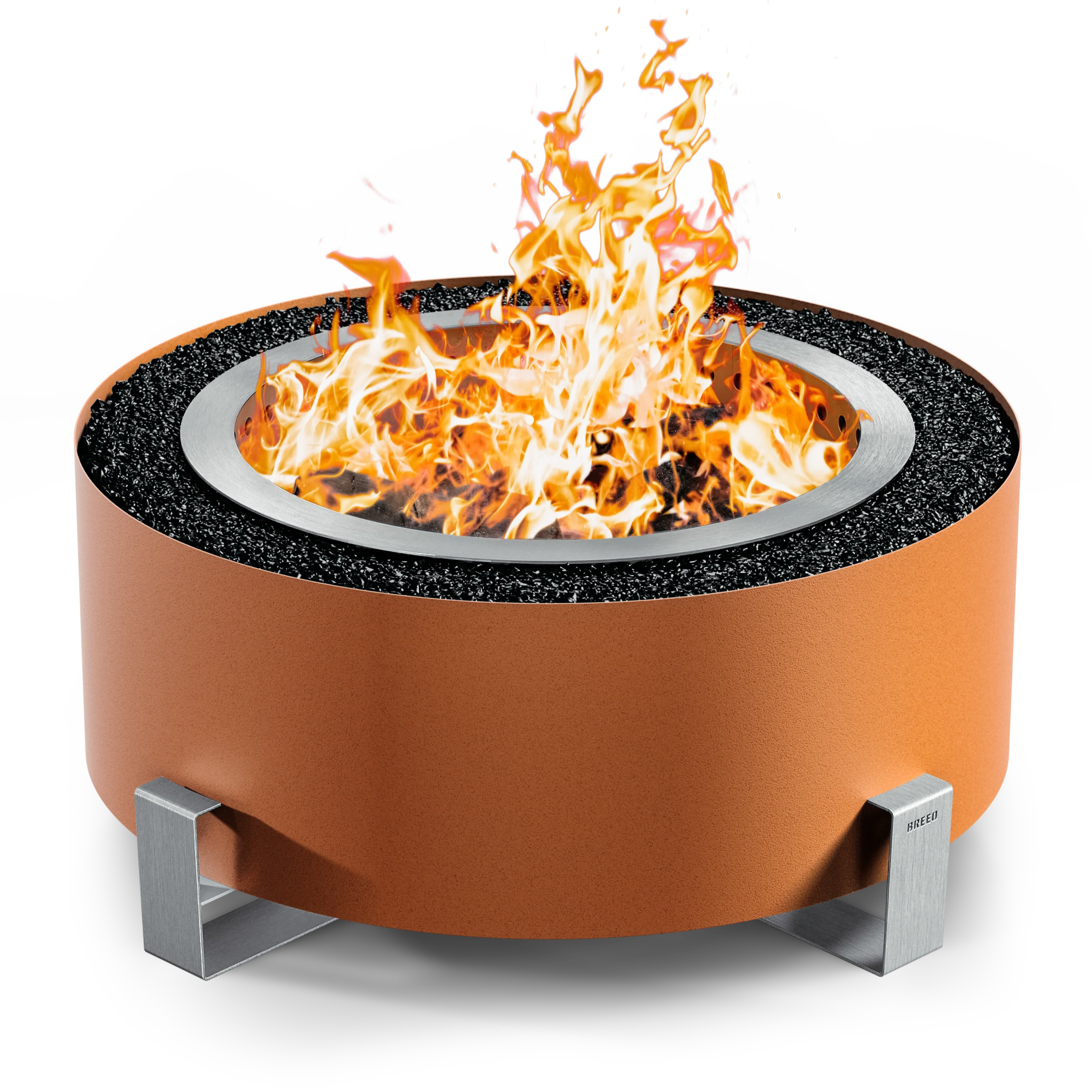 Breeo Luxeve Smokeless Fire Pit w/ Lid & Glass
