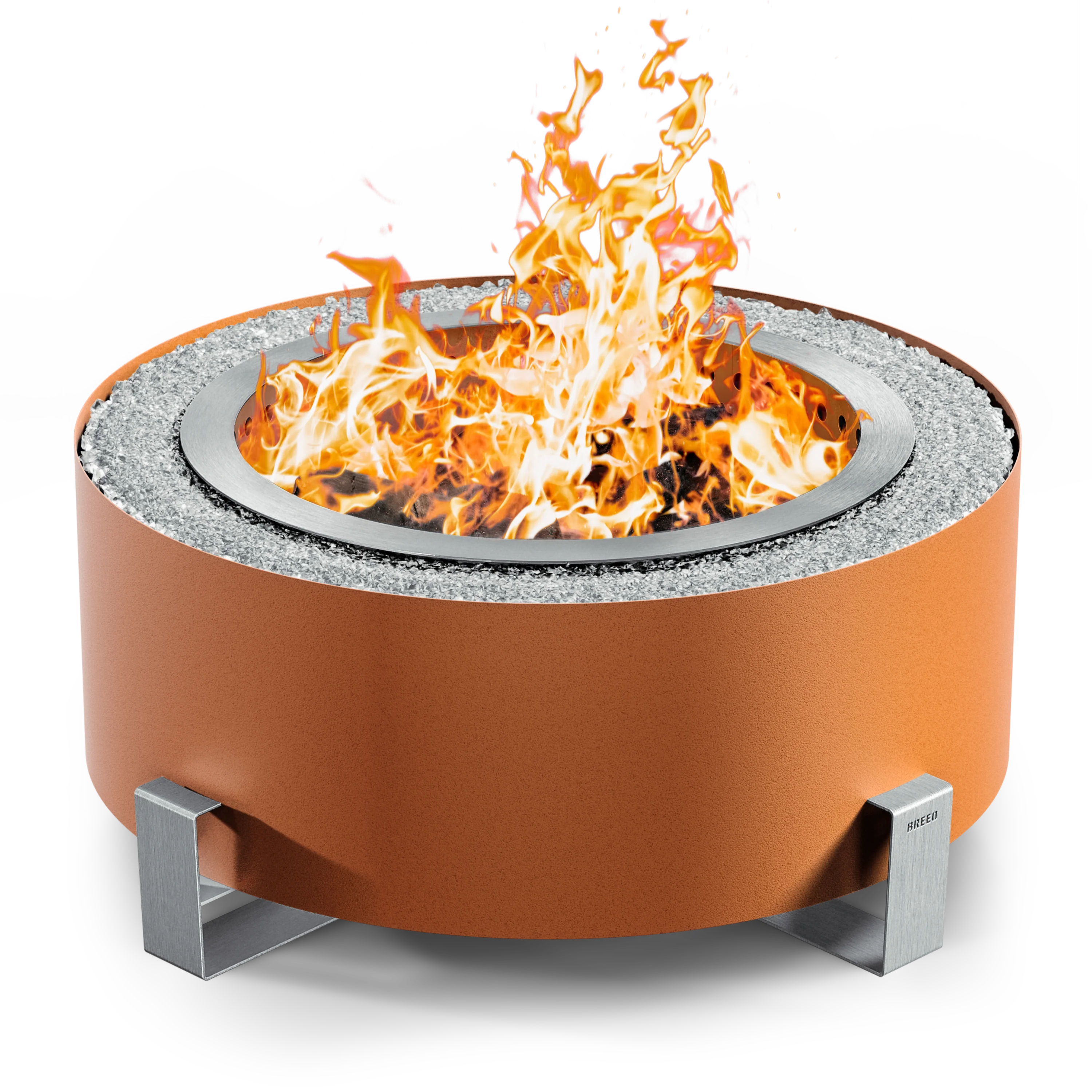 Breeo Luxeve Smokeless Fire Pit w/ Lid & Glass