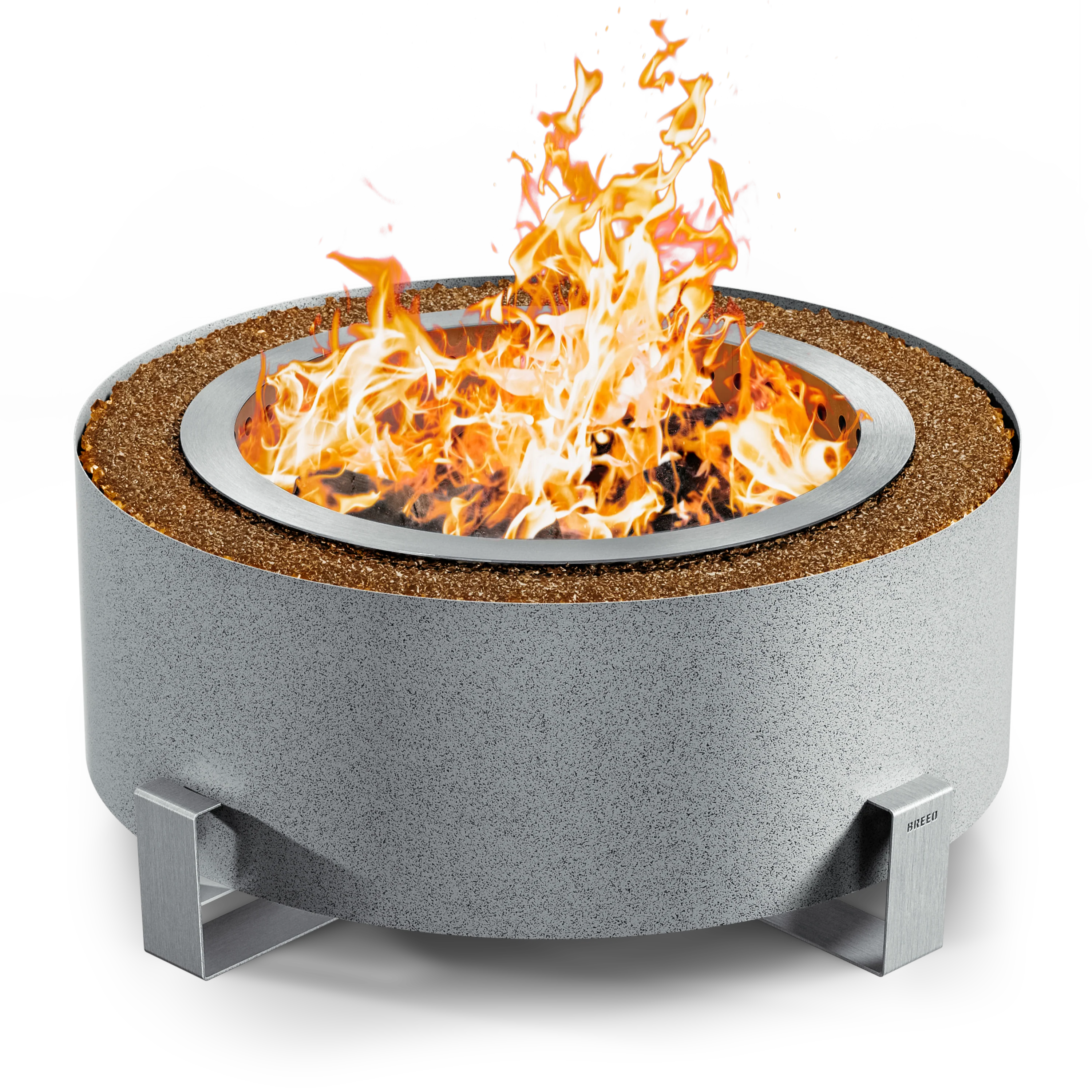 Breeo Luxeve Smokeless Fire Pit w/ Lid & Glass