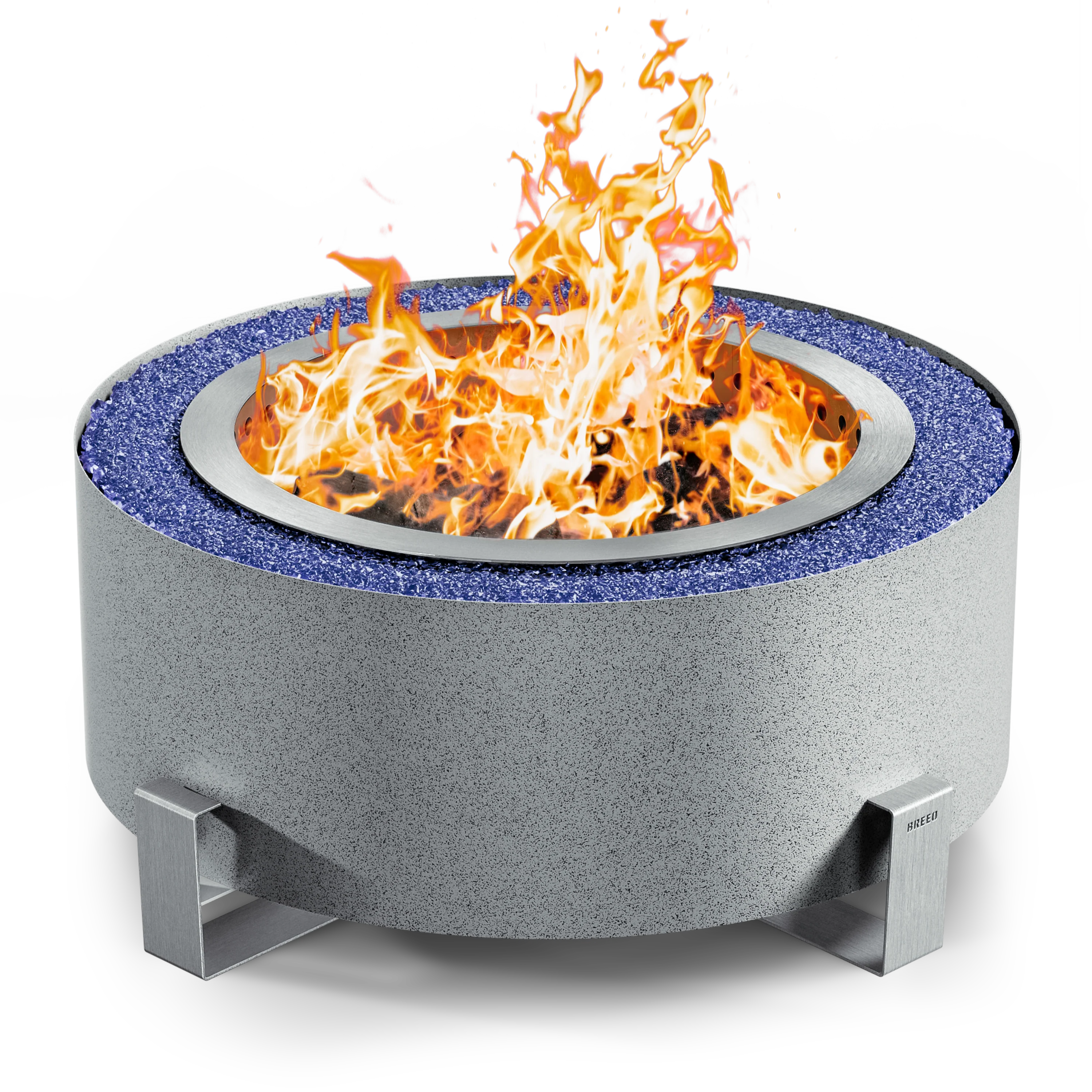 Breeo Luxeve Smokeless Fire Pit w/ Lid & Glass