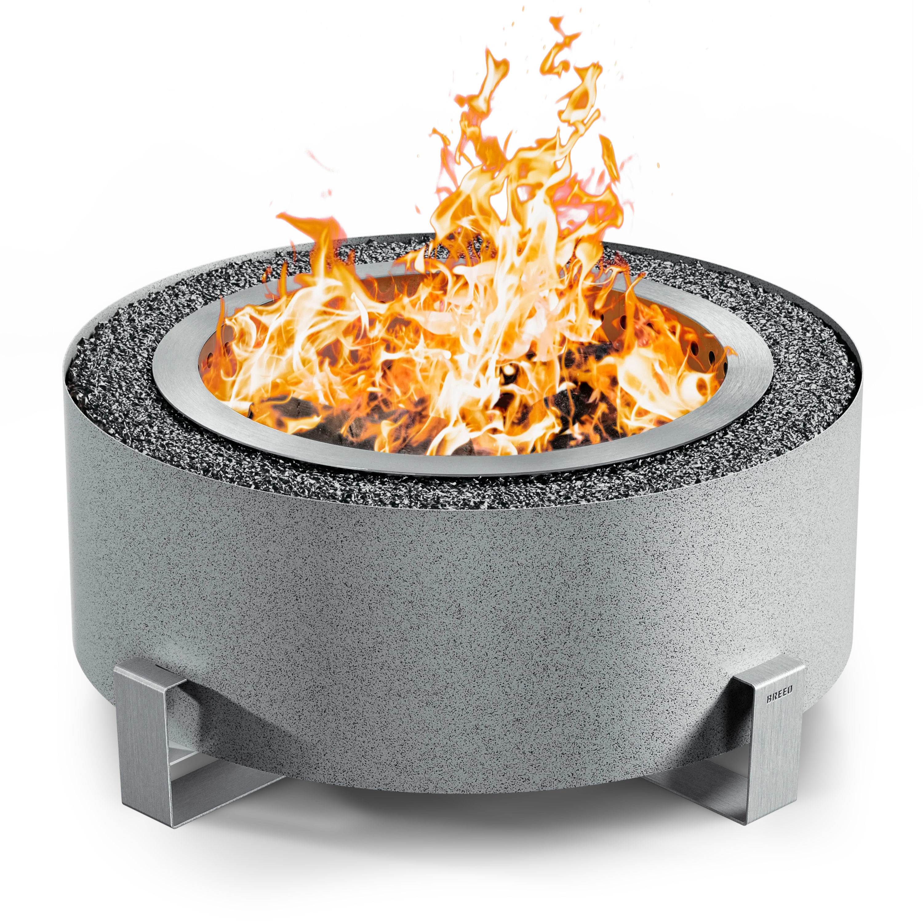 Breeo Luxeve Smokeless Fire Pit w/ Lid & Glass