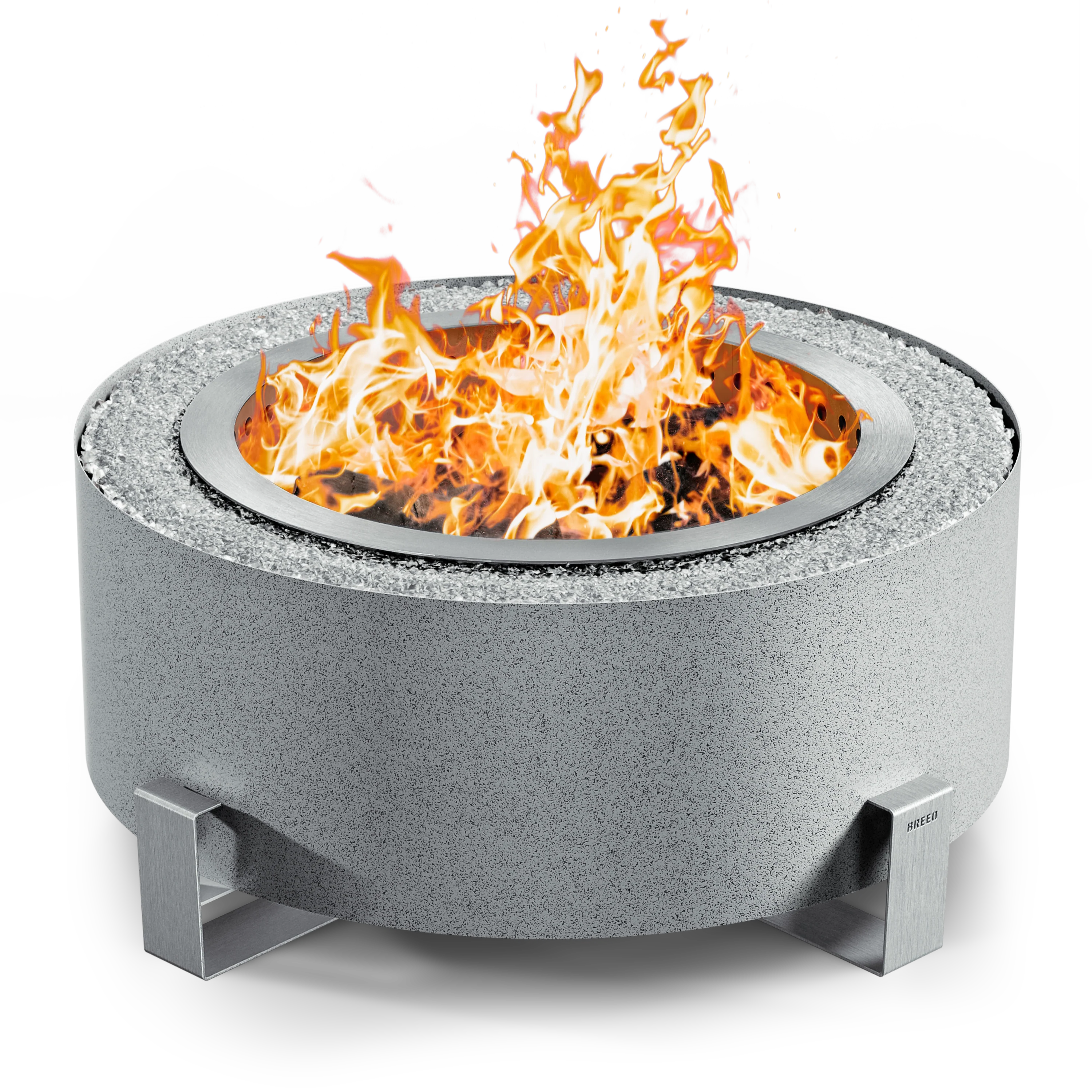 Breeo Luxeve Smokeless Fire Pit w/ Lid & Glass