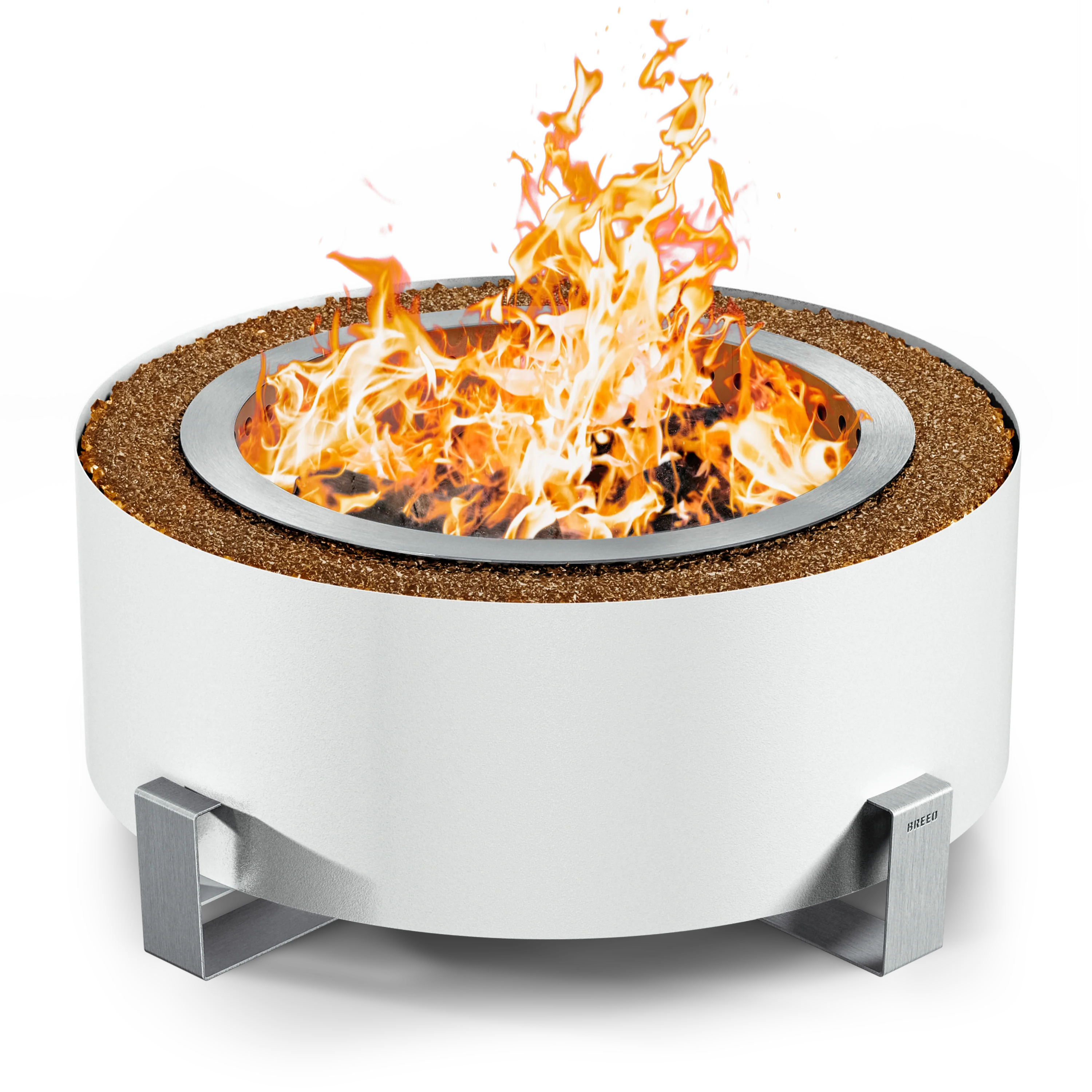 Breeo Luxeve Smokeless Fire Pit w/ Lid & Glass