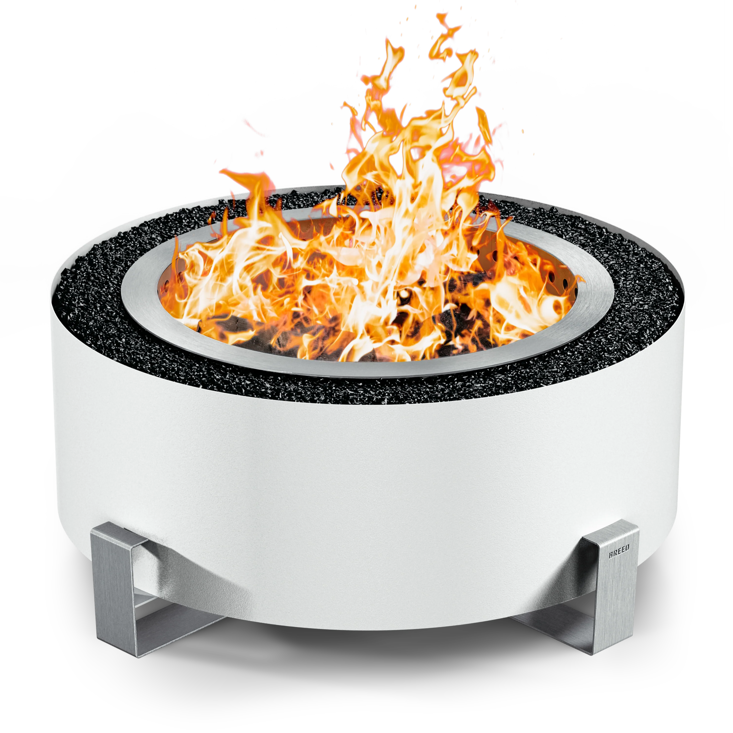 Breeo Luxeve Smokeless Fire Pit w/ Lid & Glass