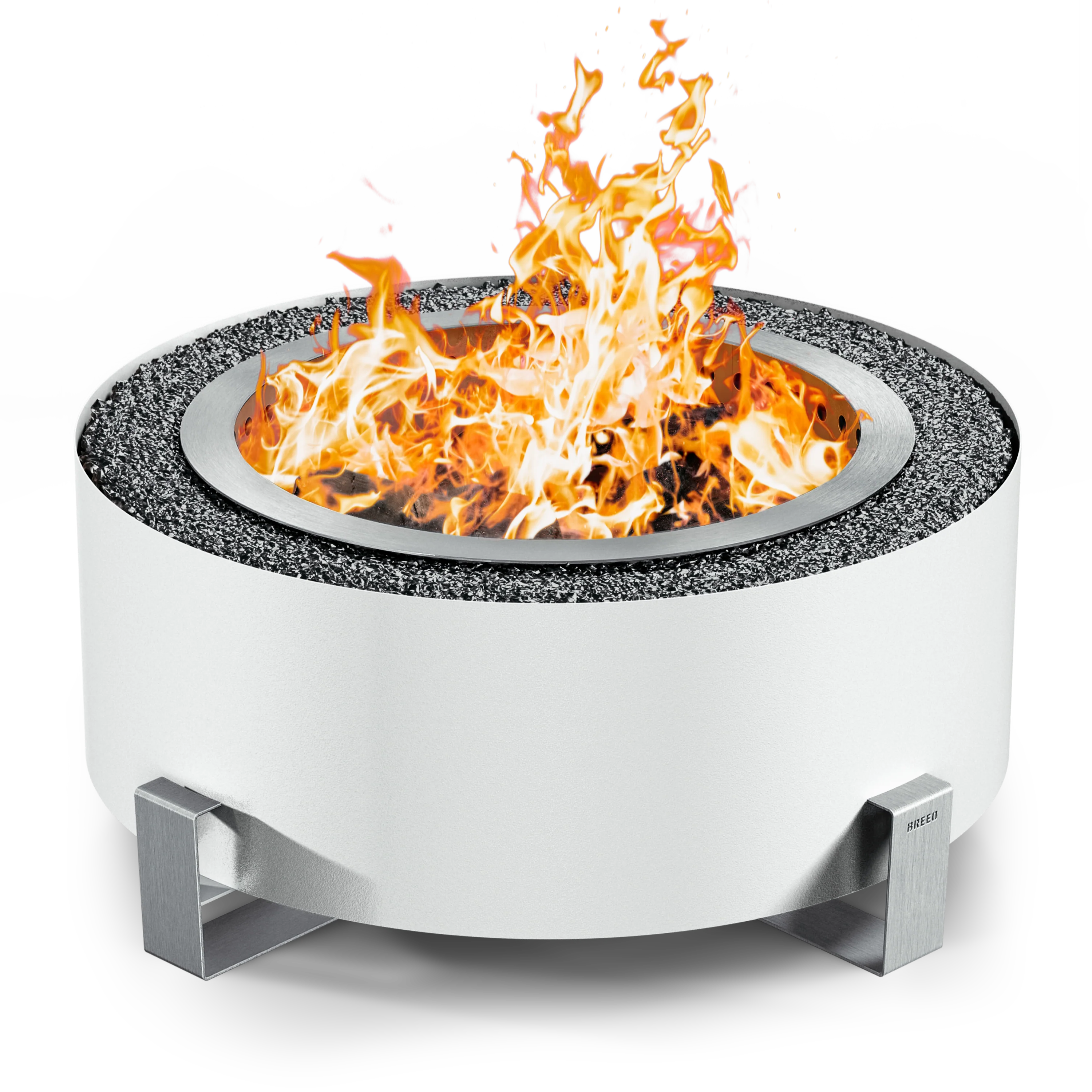 Breeo Luxeve Smokeless Fire Pit w/ Lid & Glass