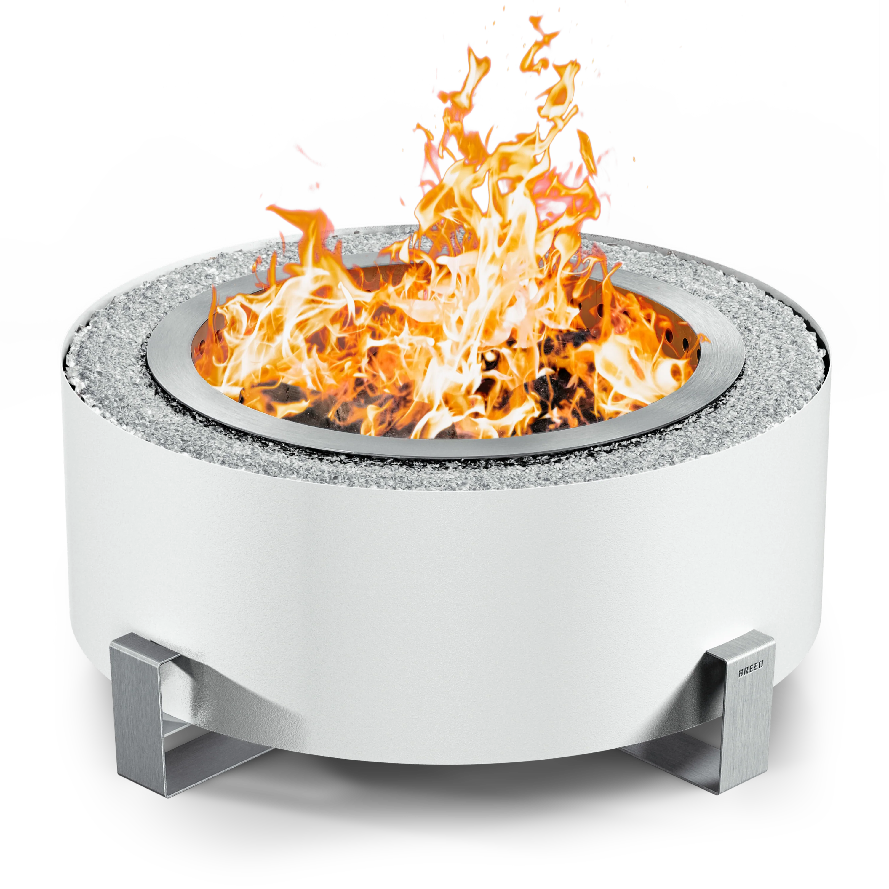 Breeo Luxeve Smokeless Fire Pit w/ Lid & Glass