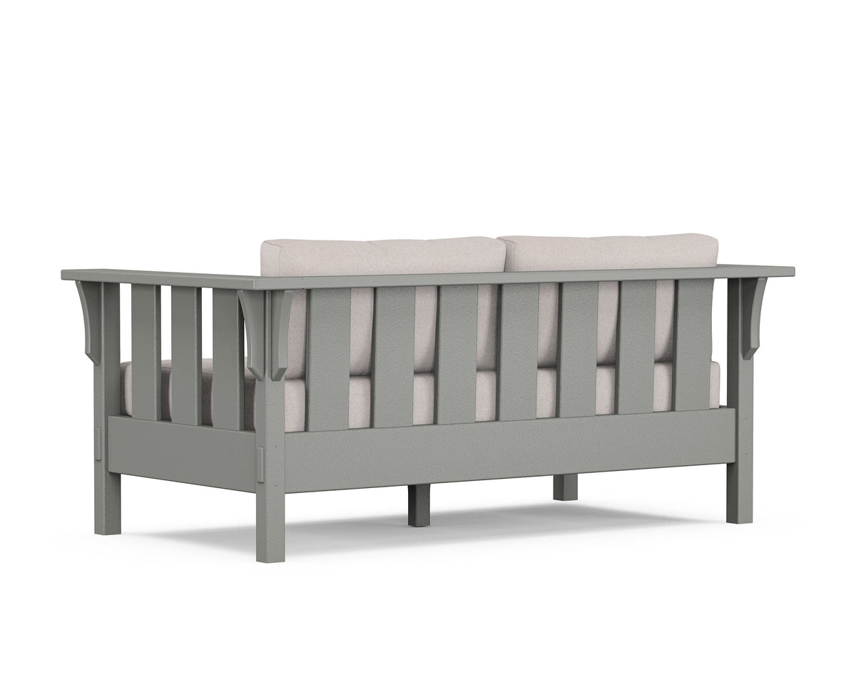 POLYWOOD Acadia Deep Seating Loveseat in Slate Grey