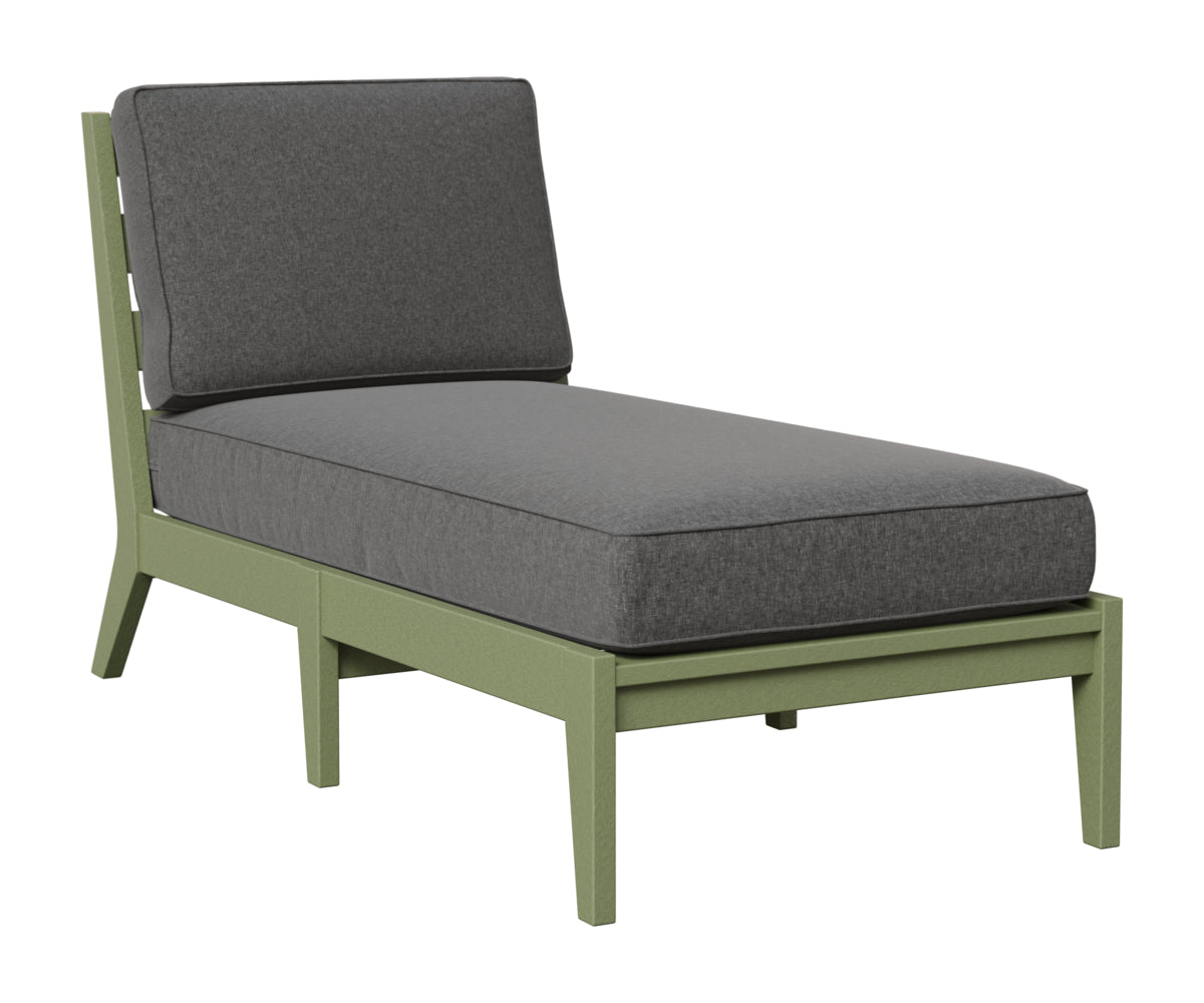 Berlin Gardens Mayhew Armless Chaise Lounge in Sage