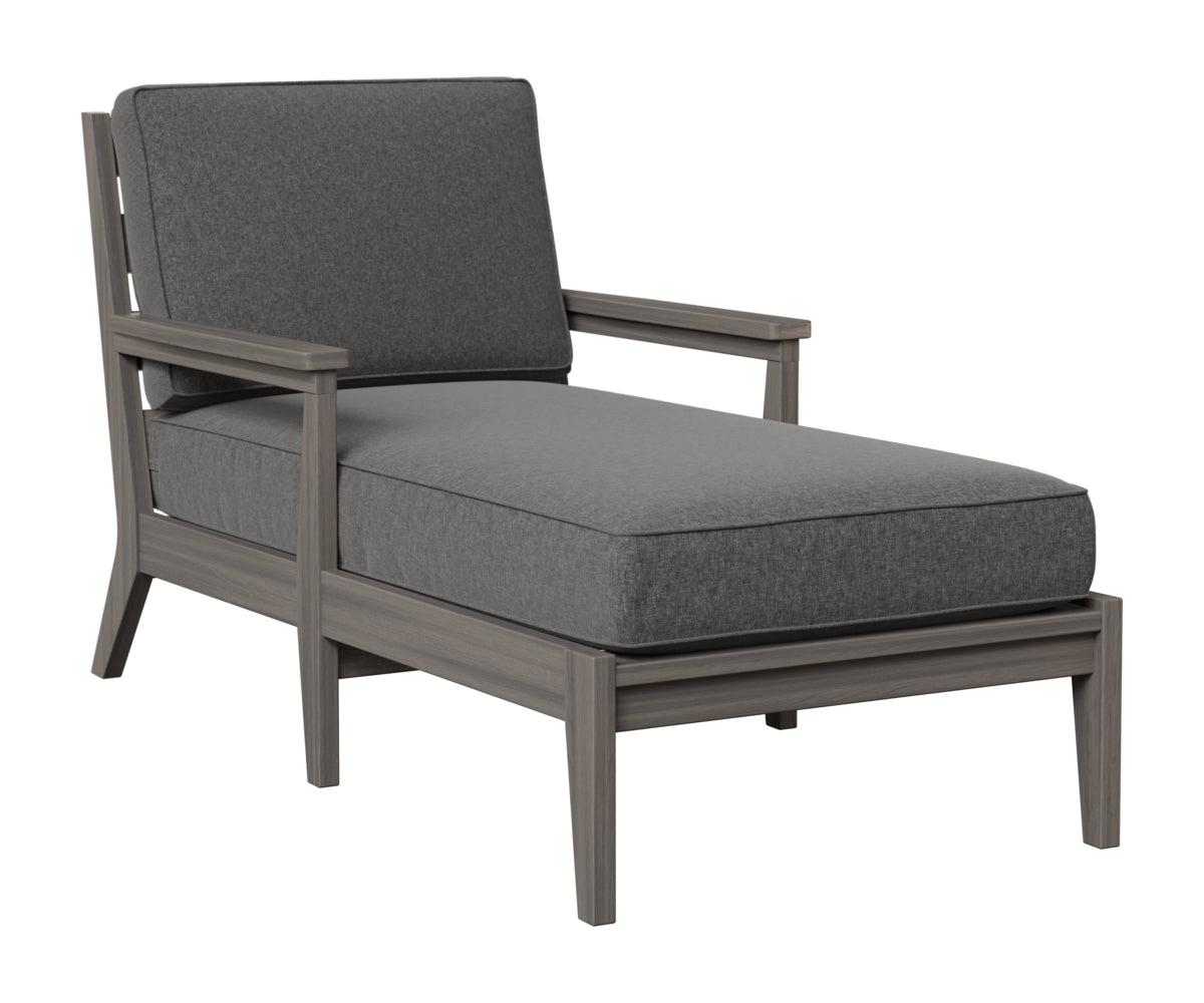 Berlin Gardens Mayhew Chaise Lounge in Coastal Gray