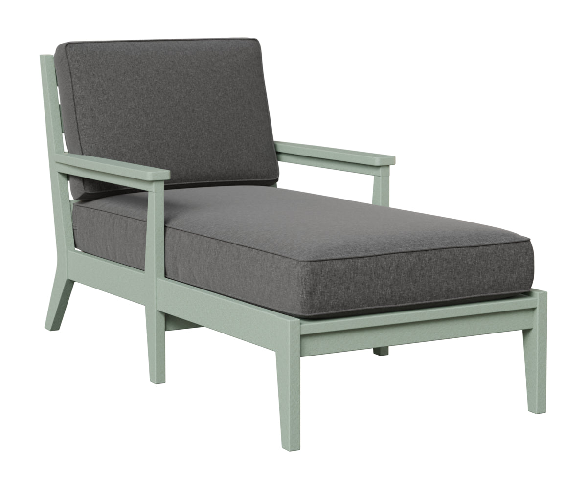 Berlin Gardens Mayhew Chaise Lounge in Sea Foam