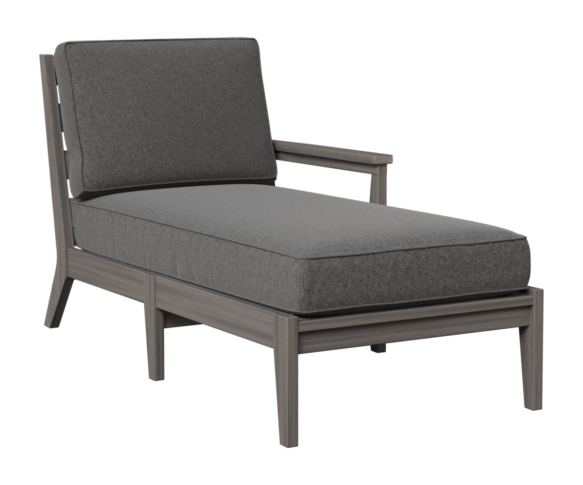 Berlin Gardens Mayhew Left Arm Chaise Lounge in Coastal Gray