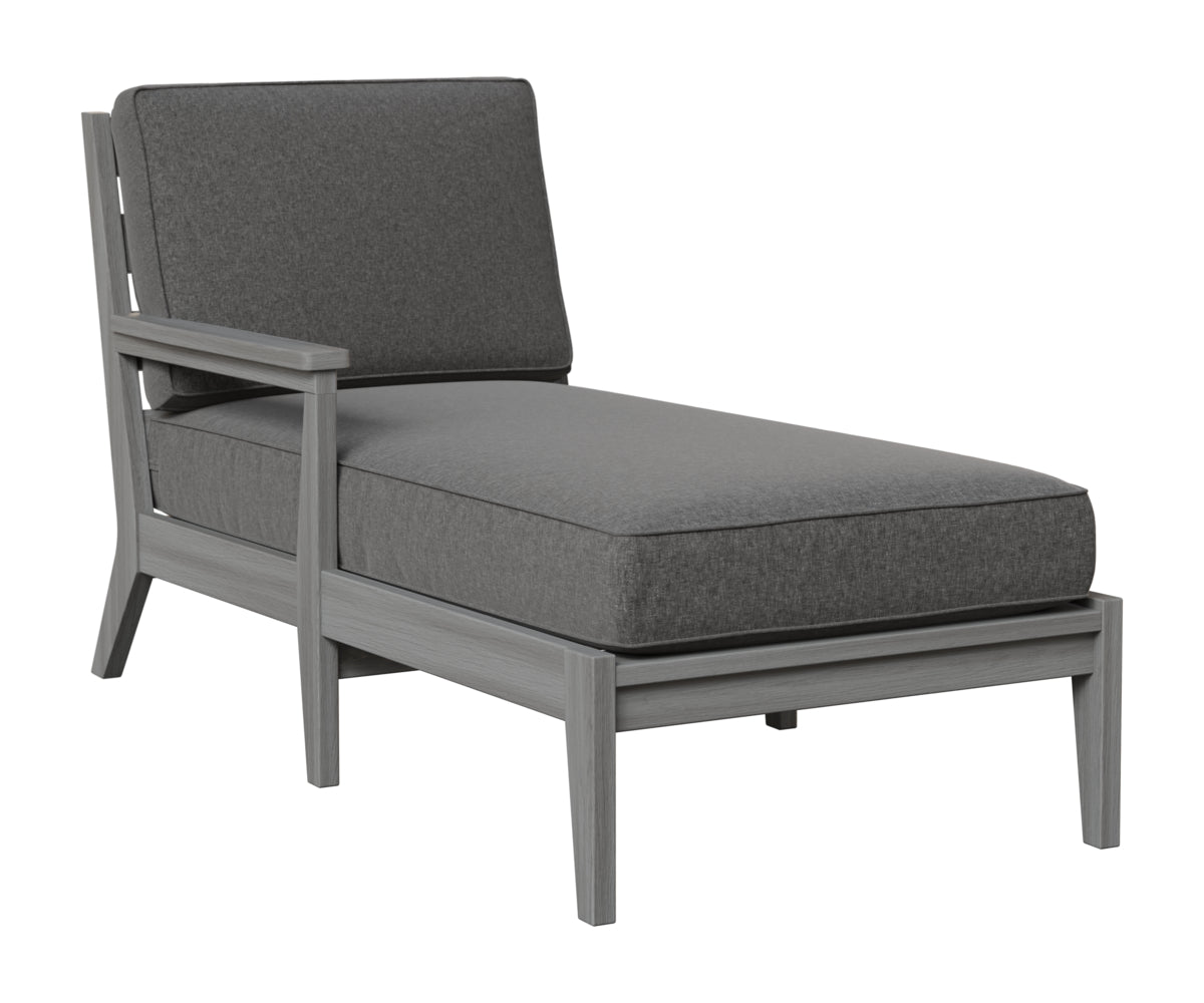 Berlin Gardens Mayhew Right Arm Chaise Lounge in Driftwood Gray