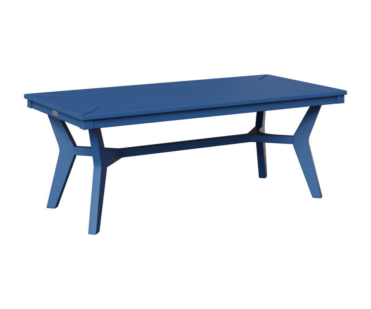 Berlin Gardens Mayhew Rectangular Coffee Table in Pacific Blue