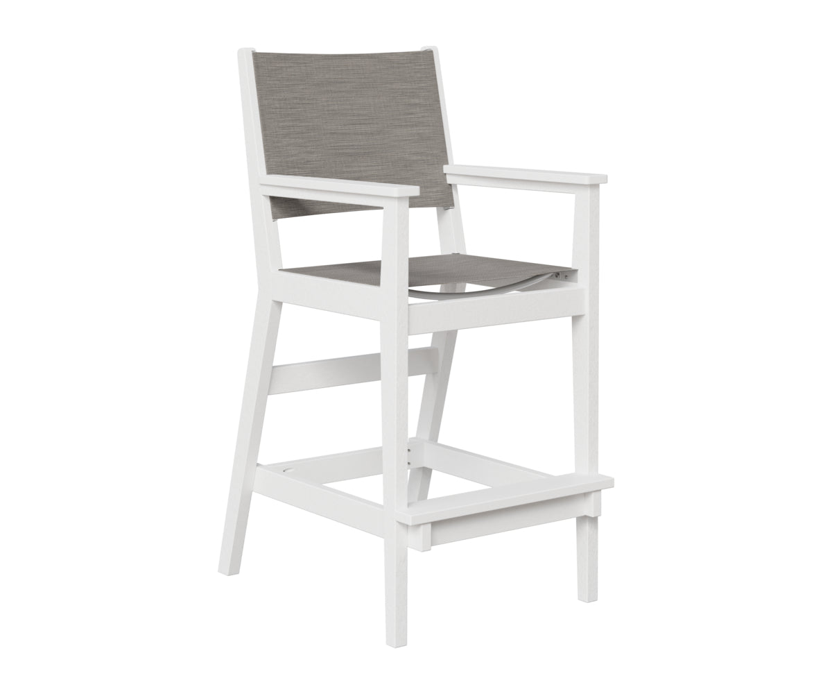 Berlin Gardens Mayhew Sling Bar Arm Chair in White