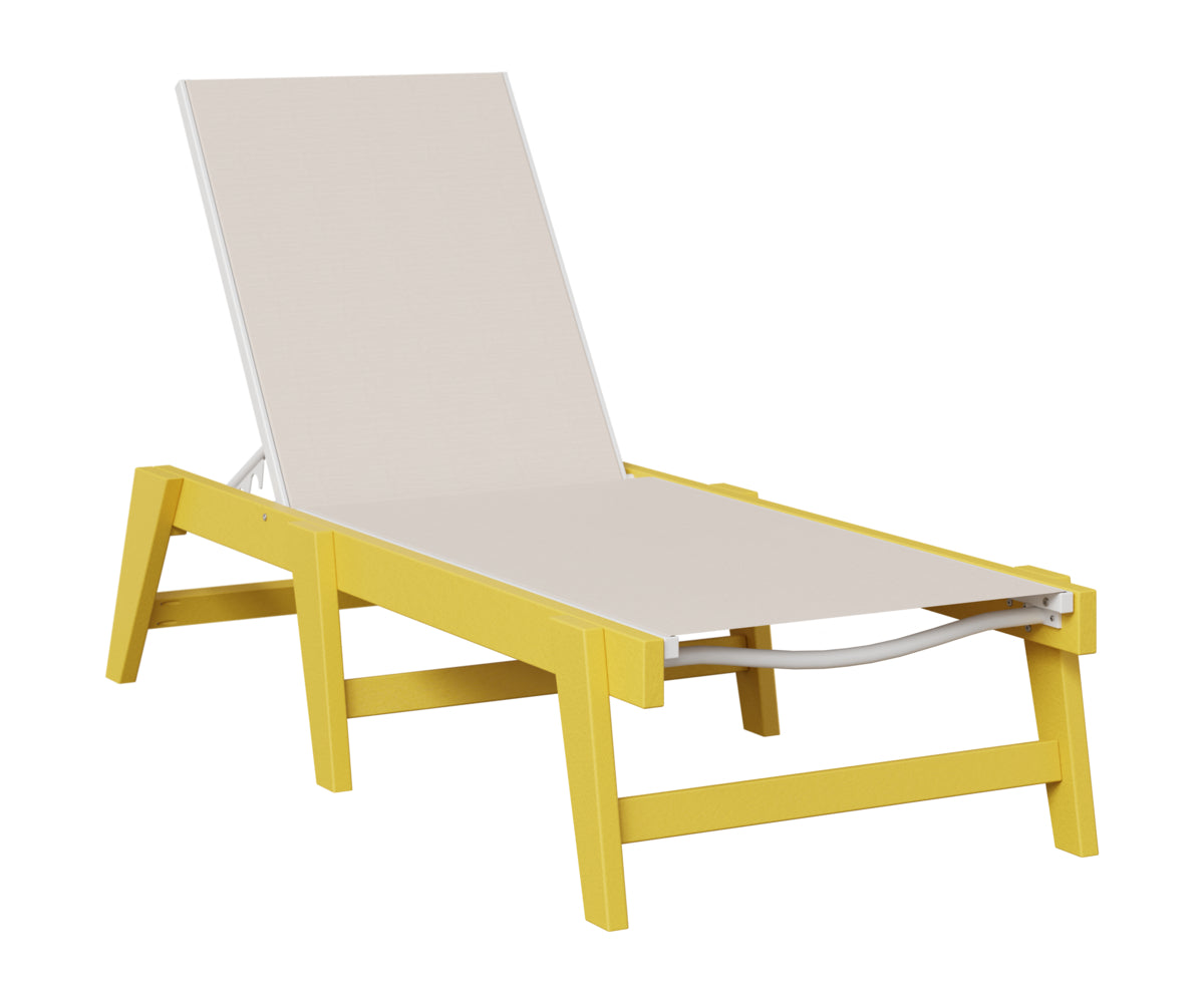 Berlin Gardens Mayhew Sling Chaise Armless in Sunburst Yellow