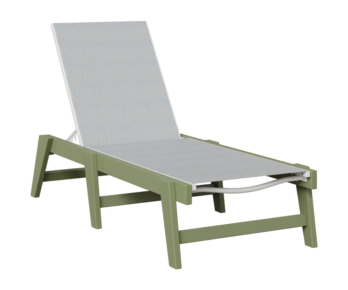 Berlin Gardens Mayhew Sling Chaise Armless in Sage