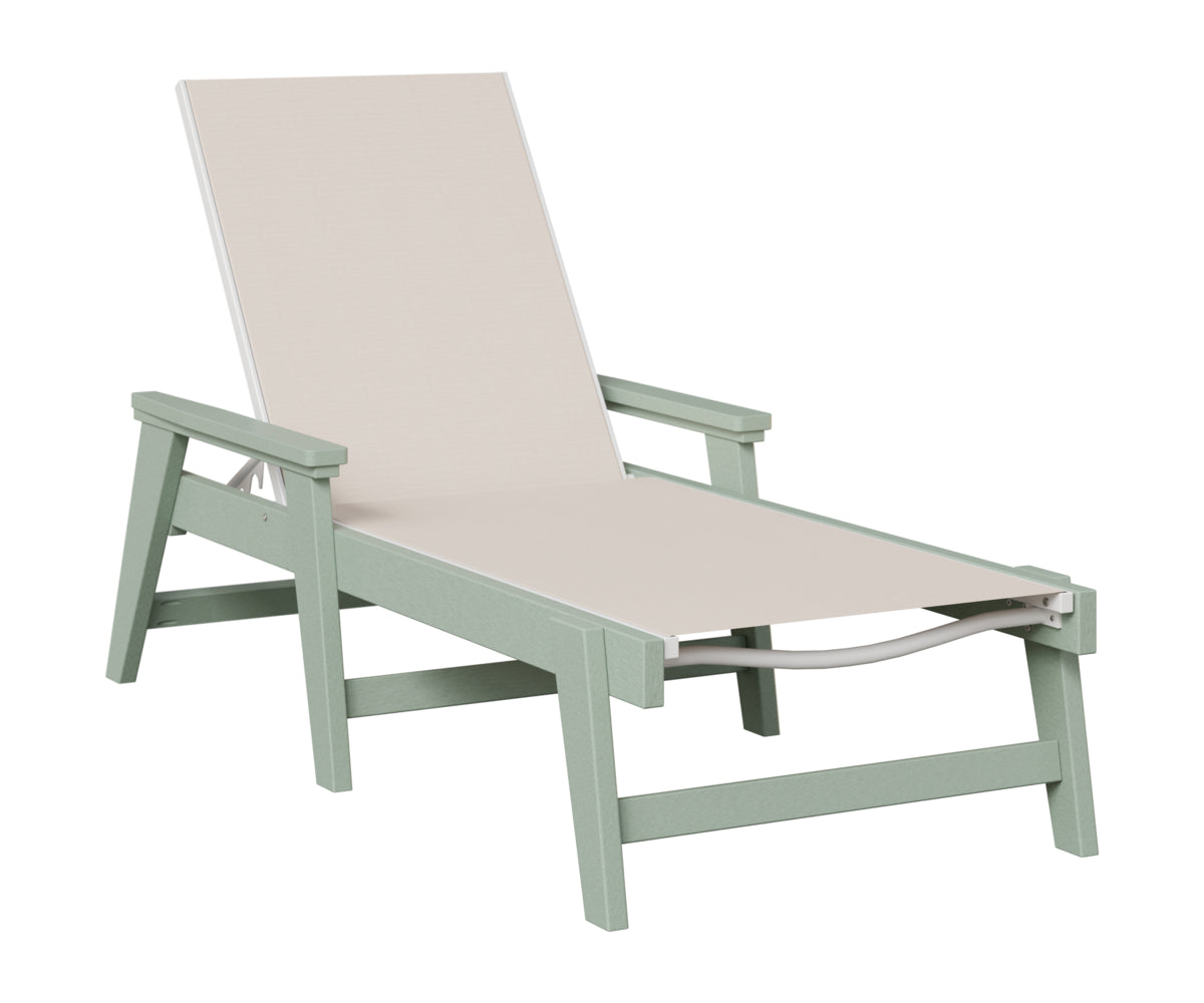 Berlin Gardens Mayhew Sling Chaise w/Arms in Sea Foam