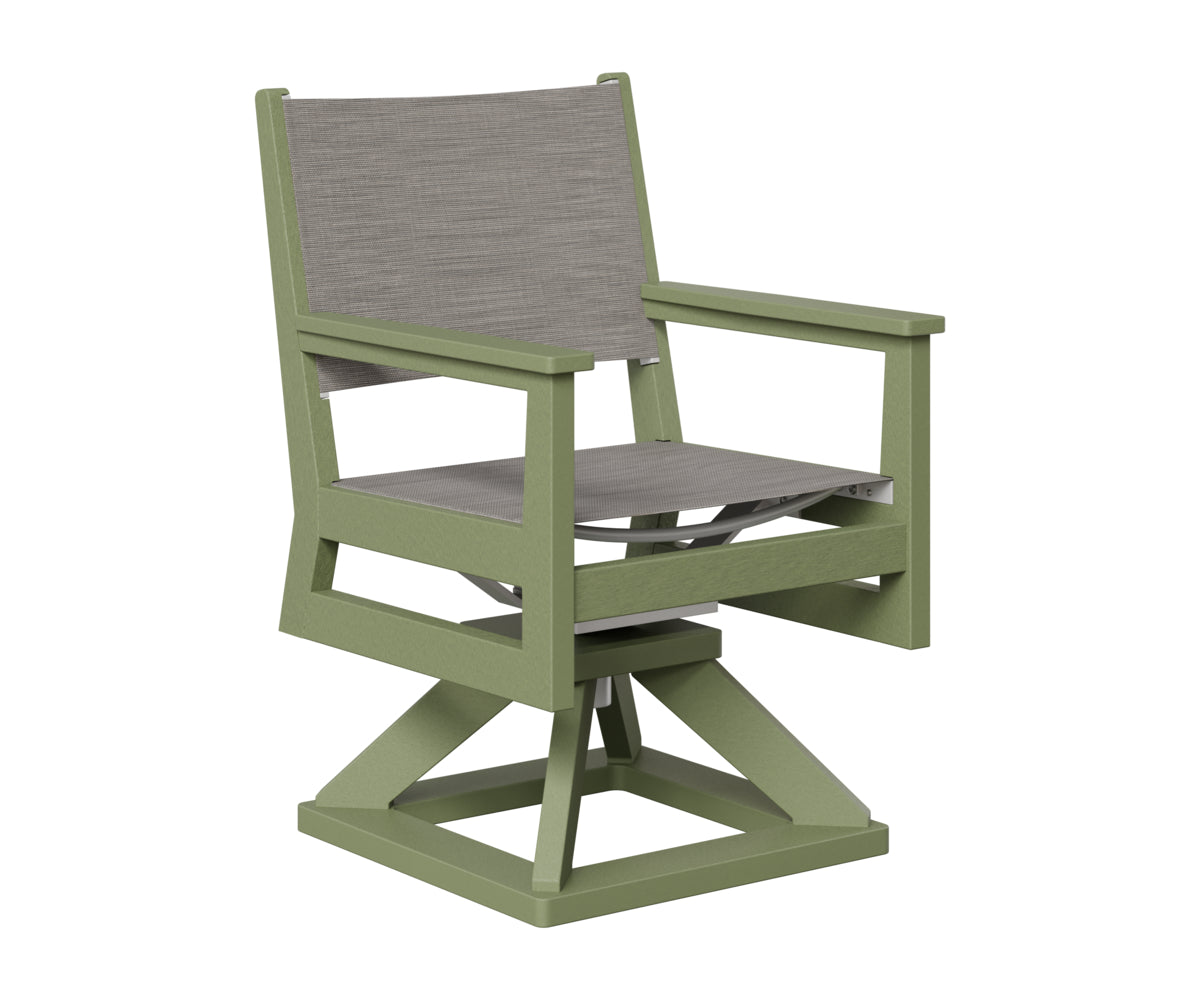 Berlin Gardens Mayhew Sling Swivel Rocker Dining in Sage