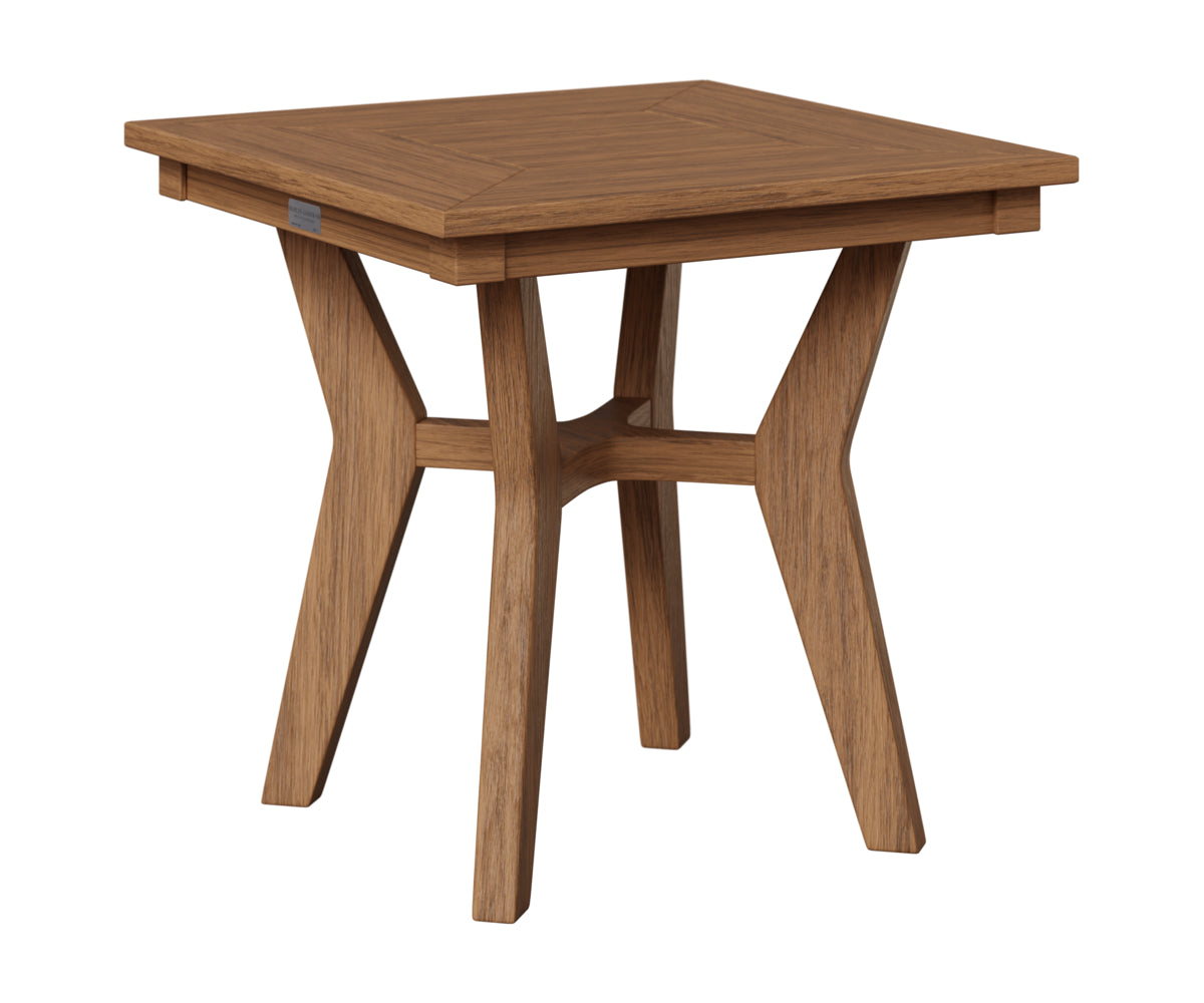 Berlin Gardens Mayhew Square End Table in Antique Mahogany