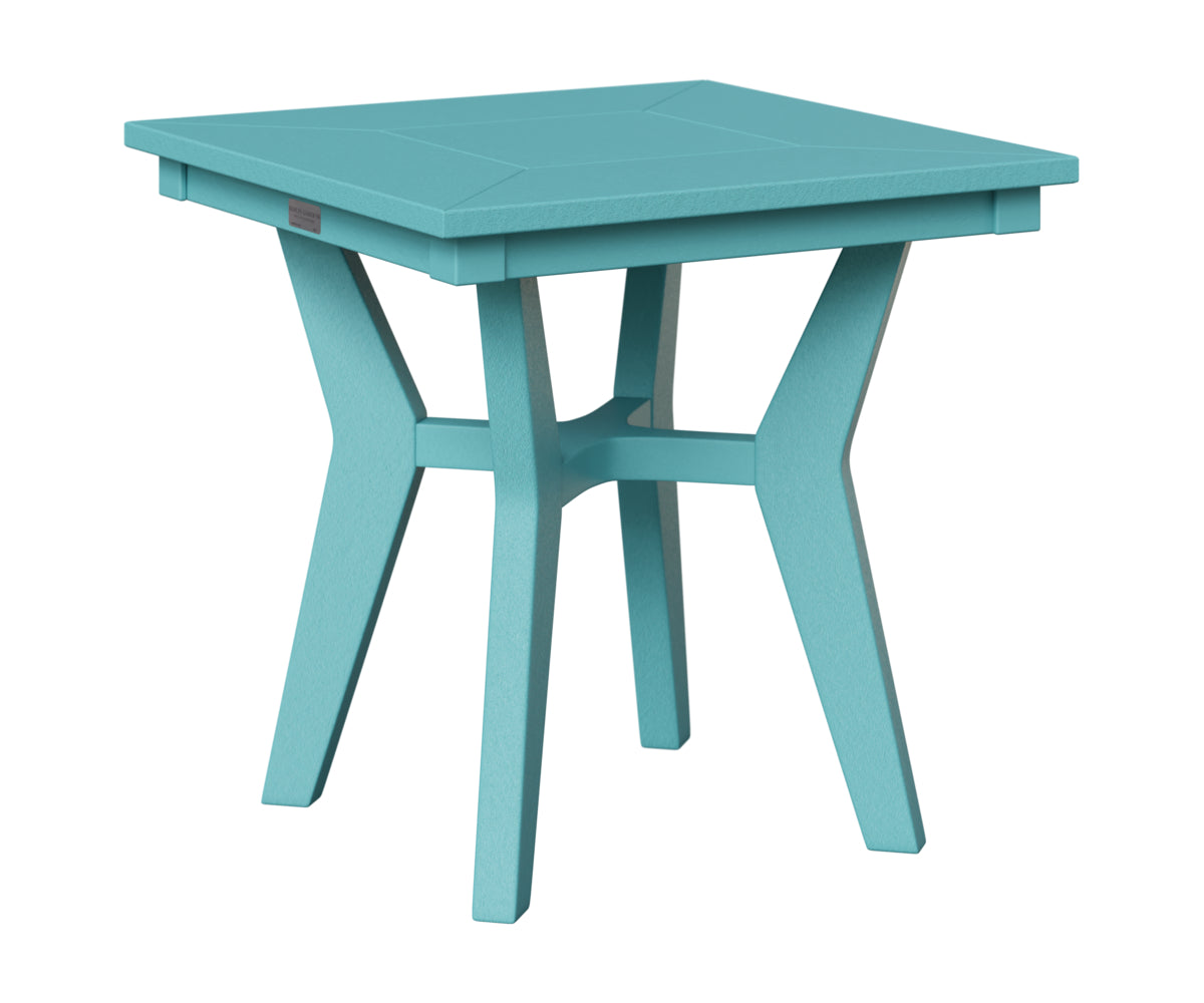 Berlin Gardens Mayhew Square End Table in Aruba Blue