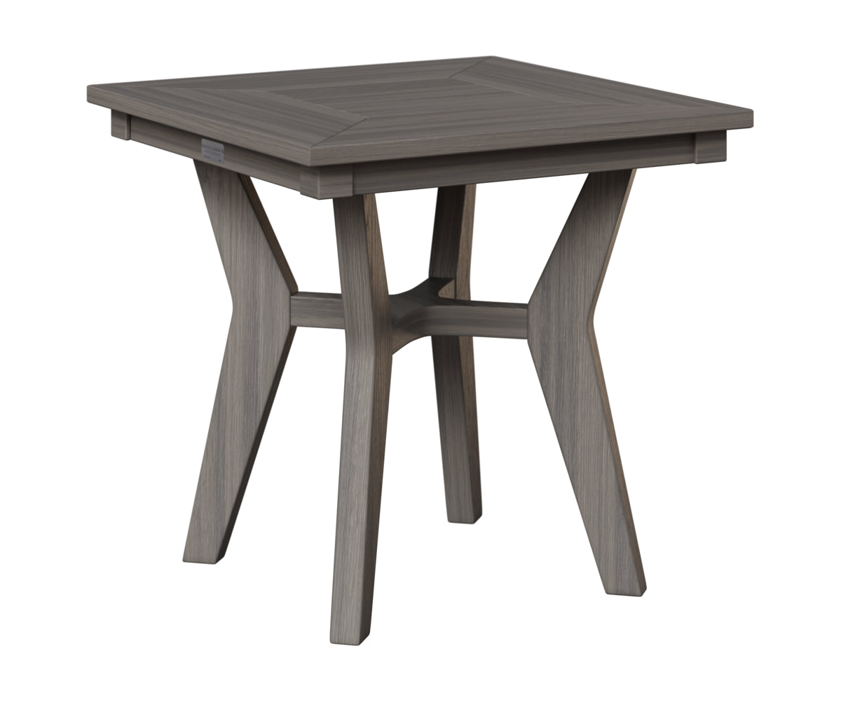 Berlin Gardens Mayhew Square End Table in Coastal Gray