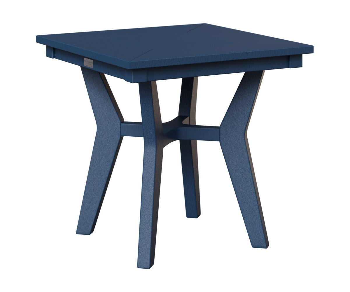 Berlin Gardens Mayhew Square End Table in Navy Blue