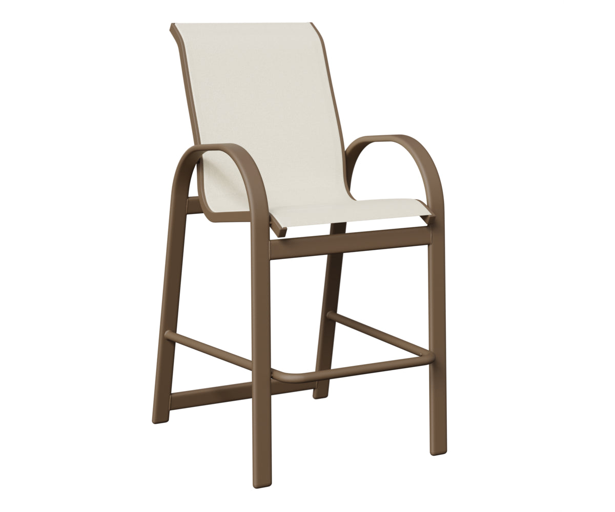 Berlin Gardens Murphy Sling Bar Chair in Clay
