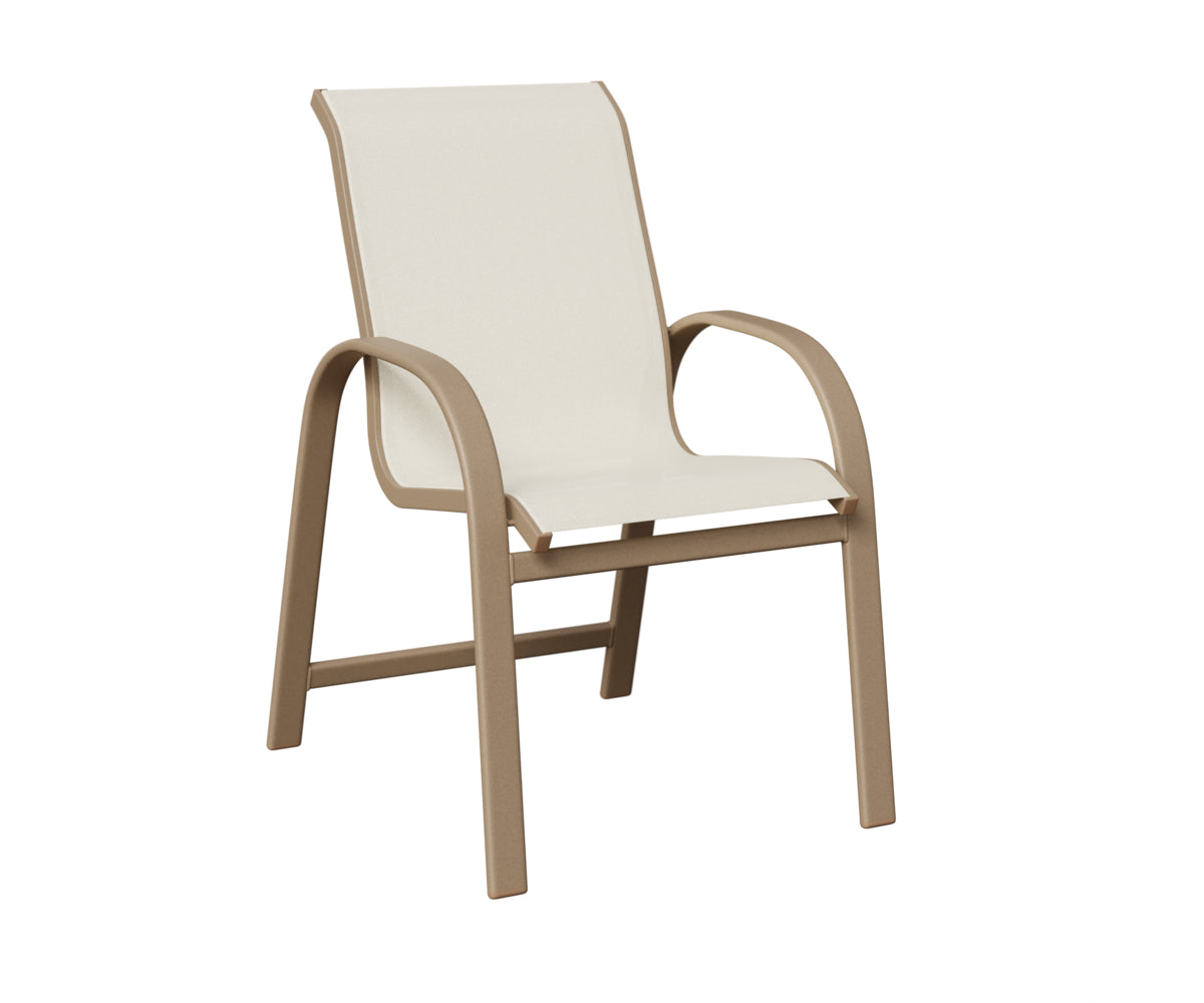 Berlin Gardens Murphy Sling Dining Chair in Oak Wood Vein