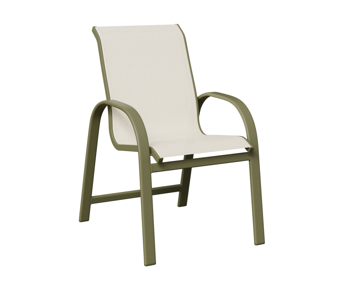 Berlin Gardens Murphy Sling Dining Chair in Green Sage