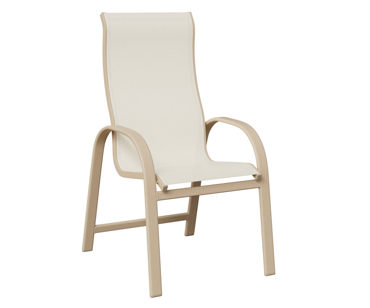Berlin Gardens Murphy High-Back Sling Dining Chair in Luna Multi