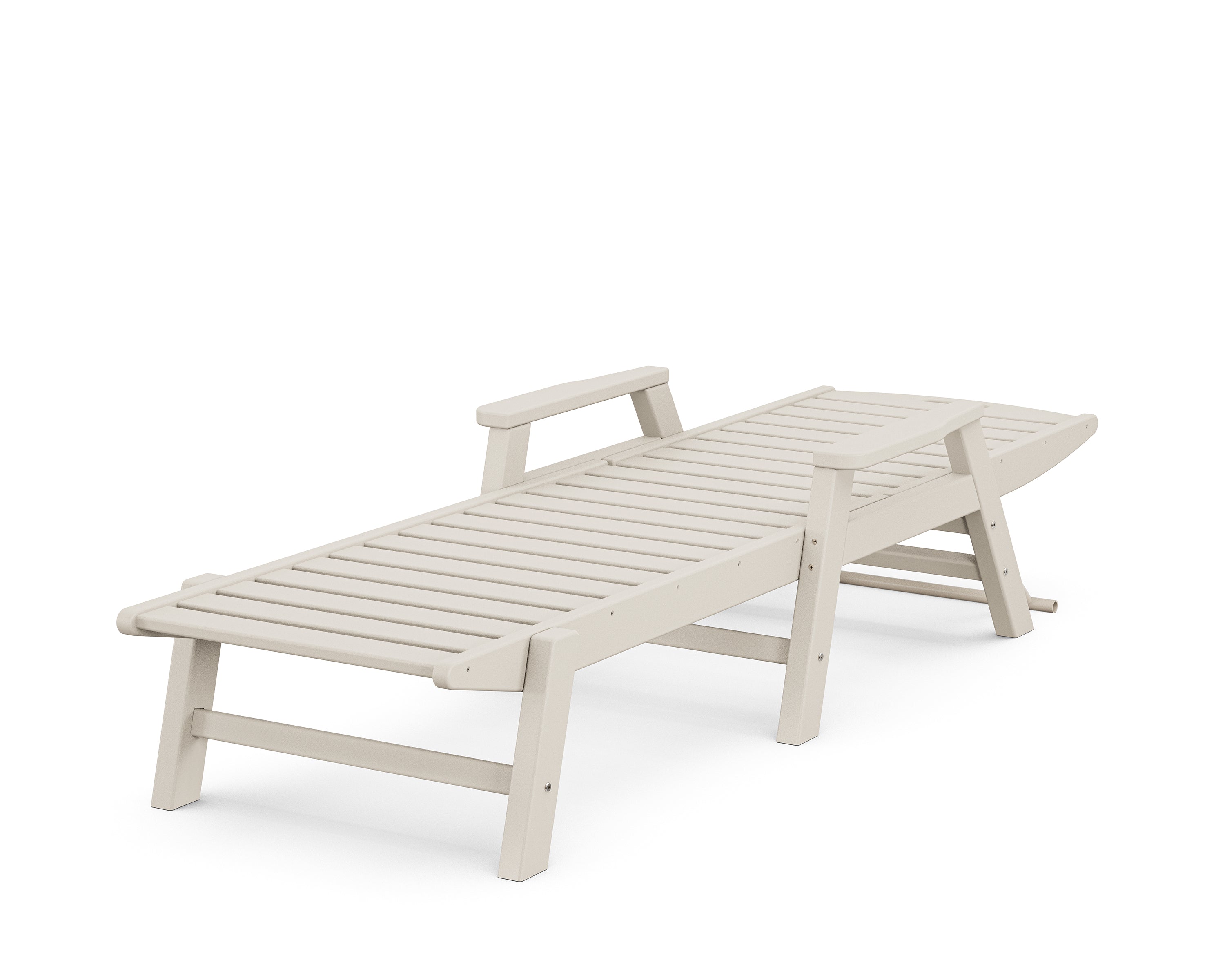 POLYWOOD Nautical Chaise with Arms