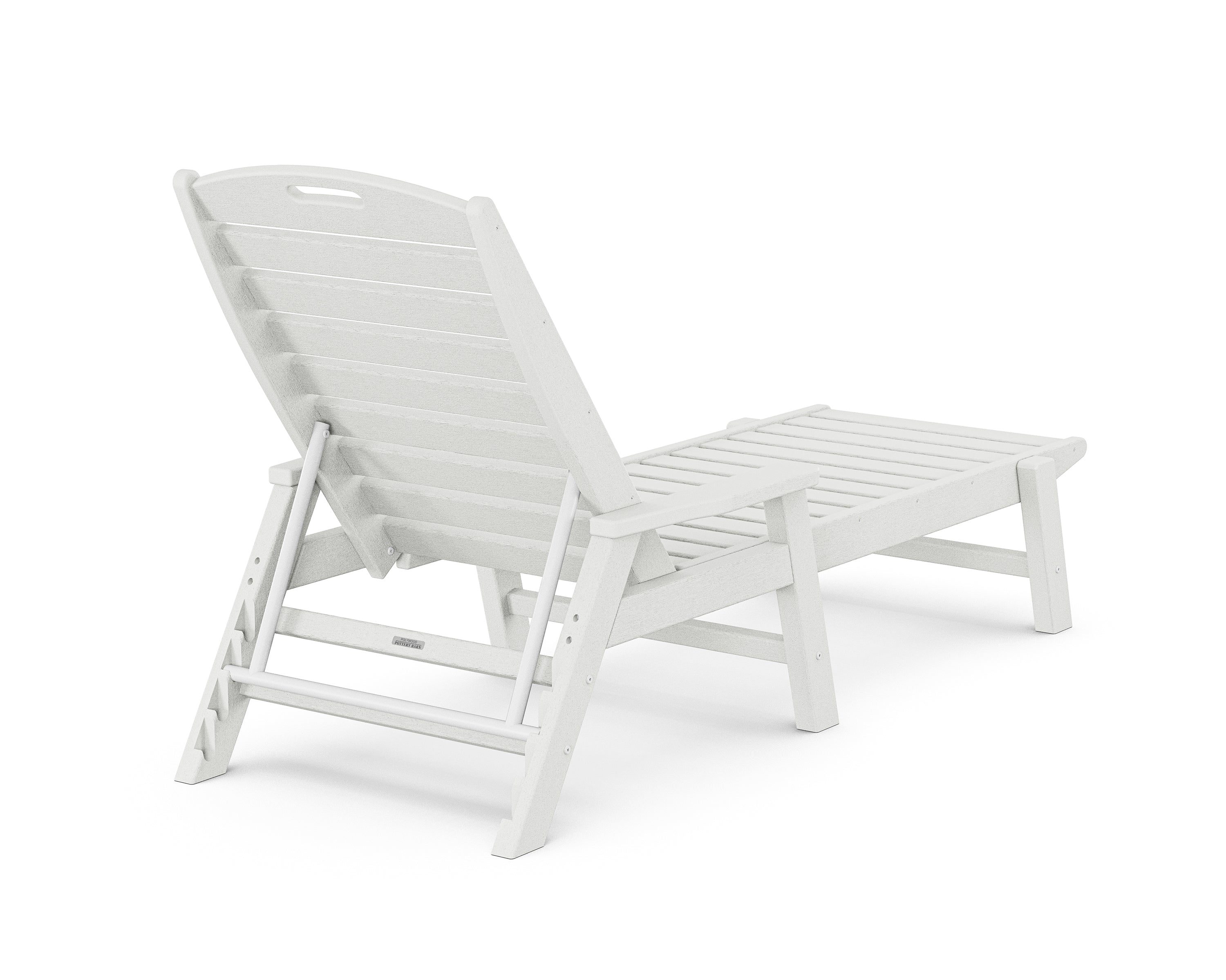 POLYWOOD Nautical Chaise with Arms