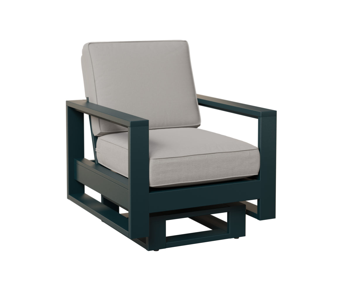 Berlin Gardens Nordic High Back Club Rocker in Berry