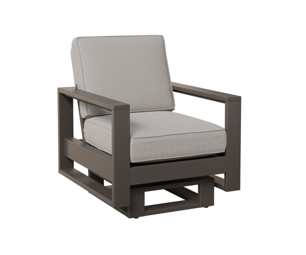Berlin Gardens Nordic High Back Club Rocker in Graphite