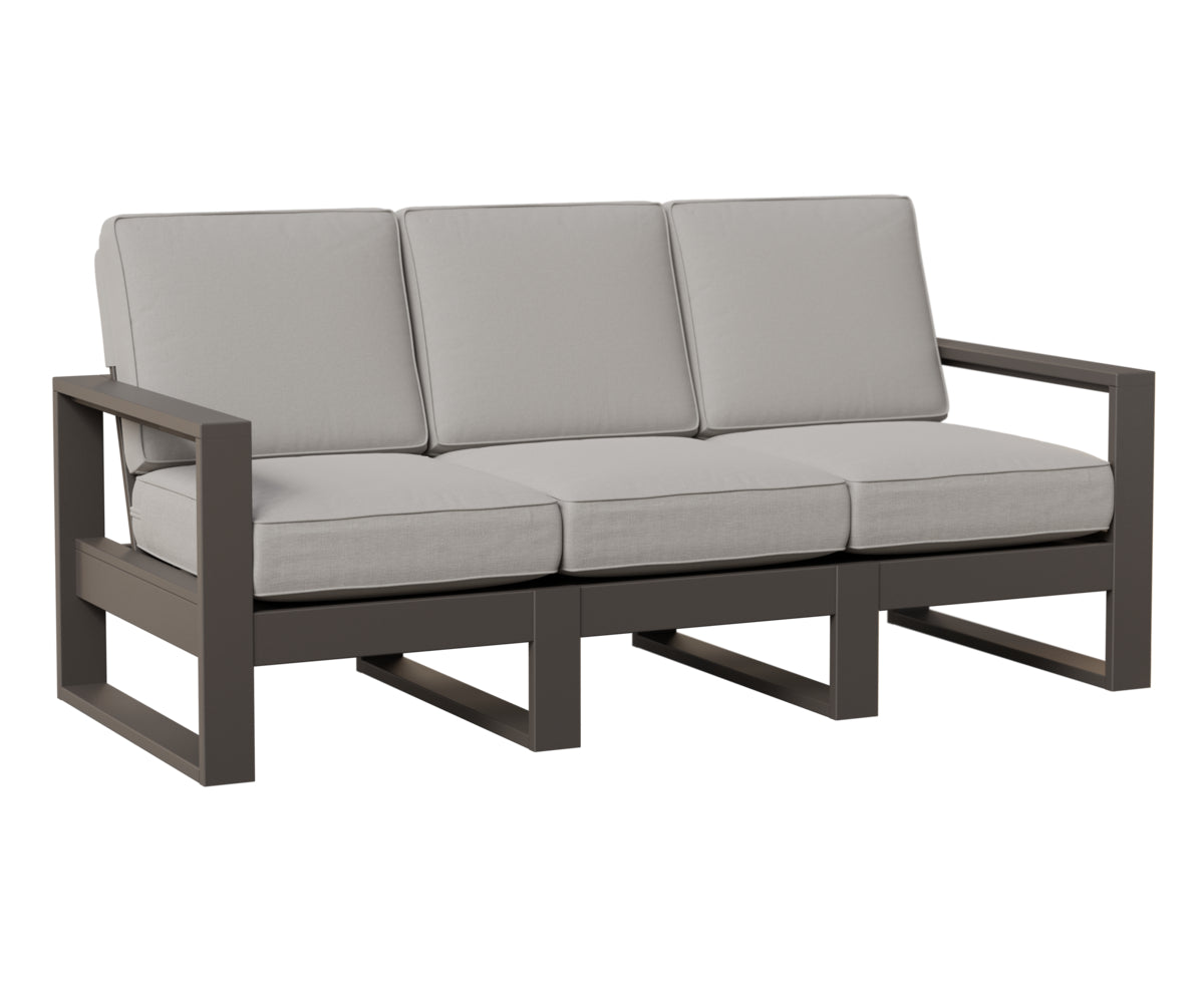 Berlin Gardens Nordic High Back Sofa in Graphite