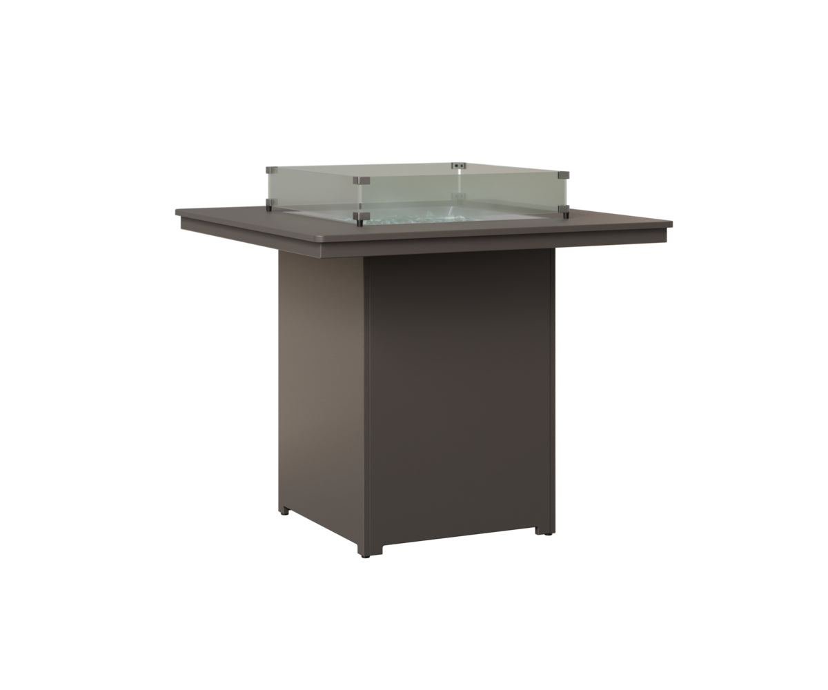 Berlin Gardens Numa 47" Sq Fire Table Bar in Graphite
